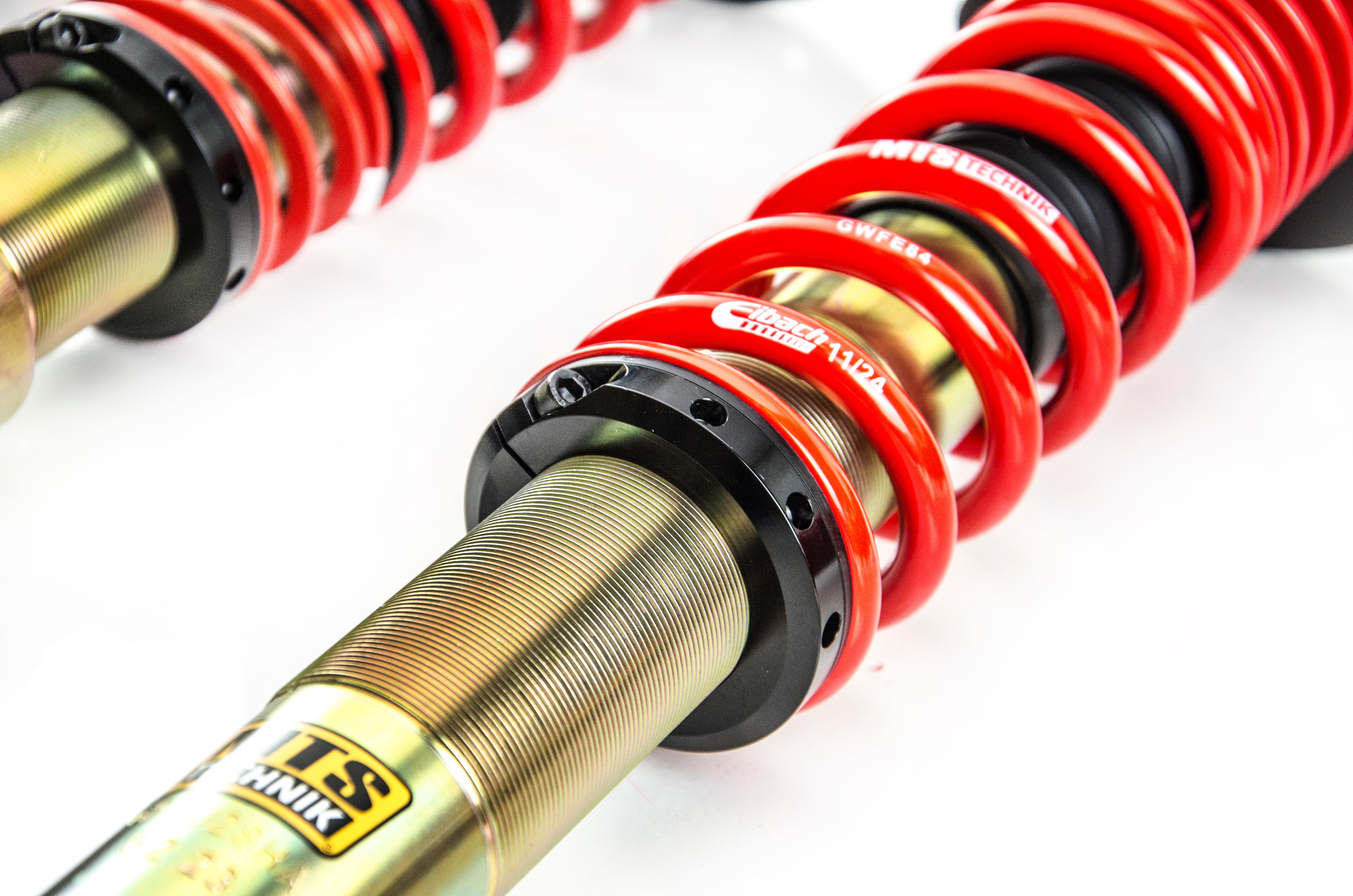 Street Coilover Kit w/ Camber Adjust Top Mounts (Gold) for Audi 200 C3 Saloon (44)