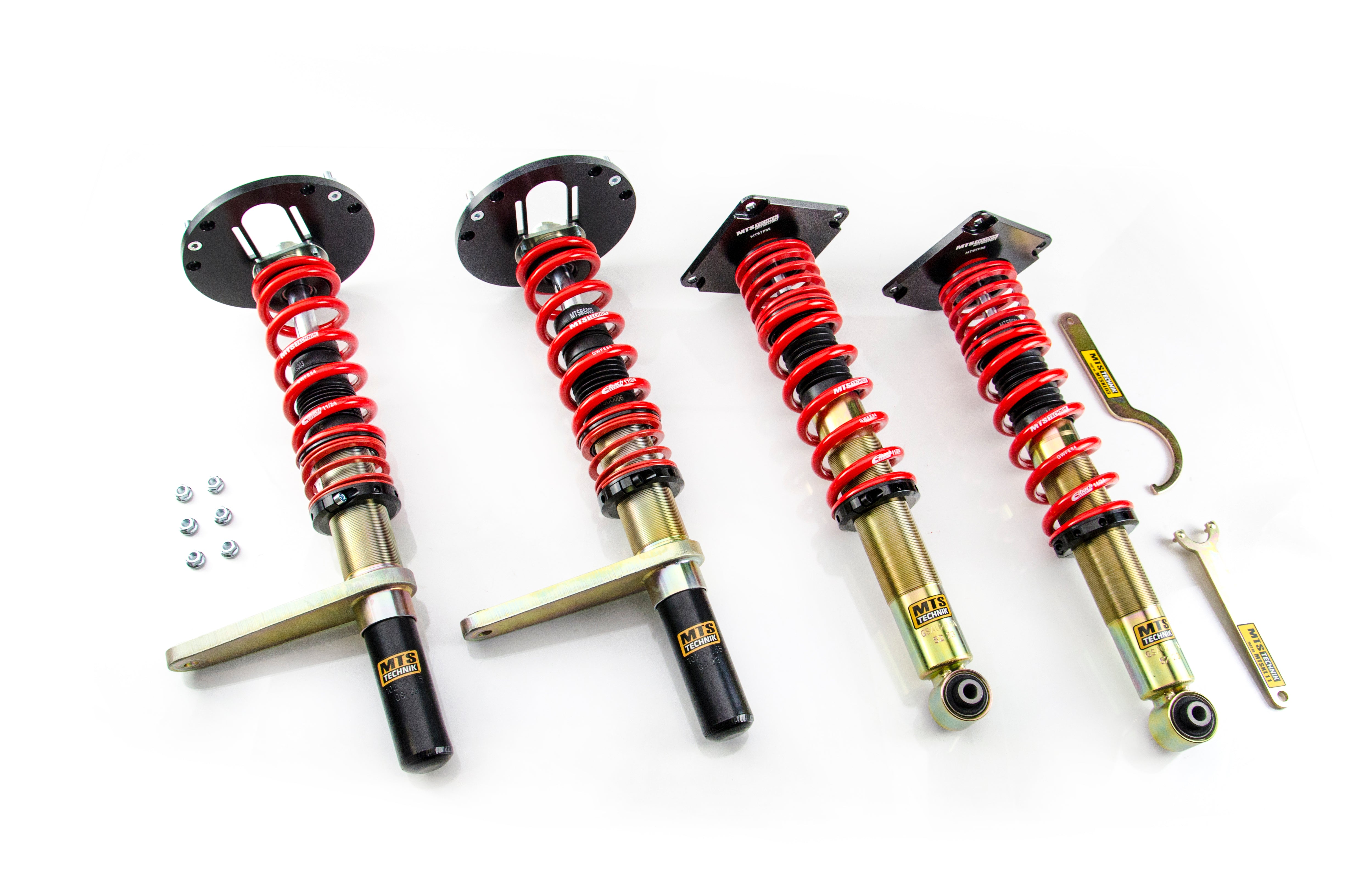 Street Coilover Kit w/ Camber Adjust Top Mounts (Gold) for Audi 200 C3 Avant (44)