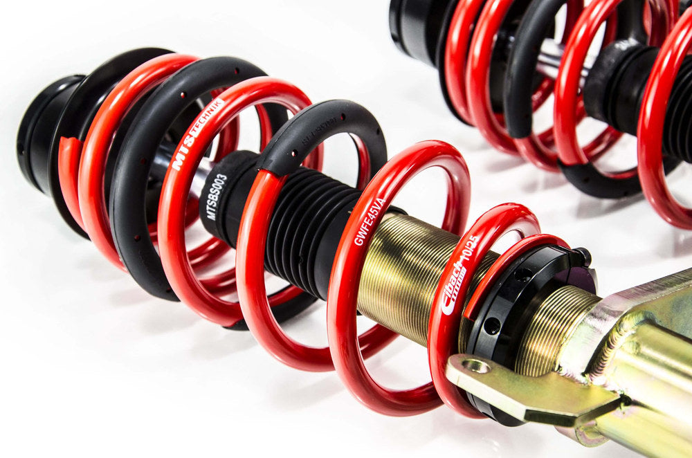 MTSGWAU69 Street Coilover Kit w/ Camber Adjust Top Mounts (Gold) for Audi Convertible B3 (8G)