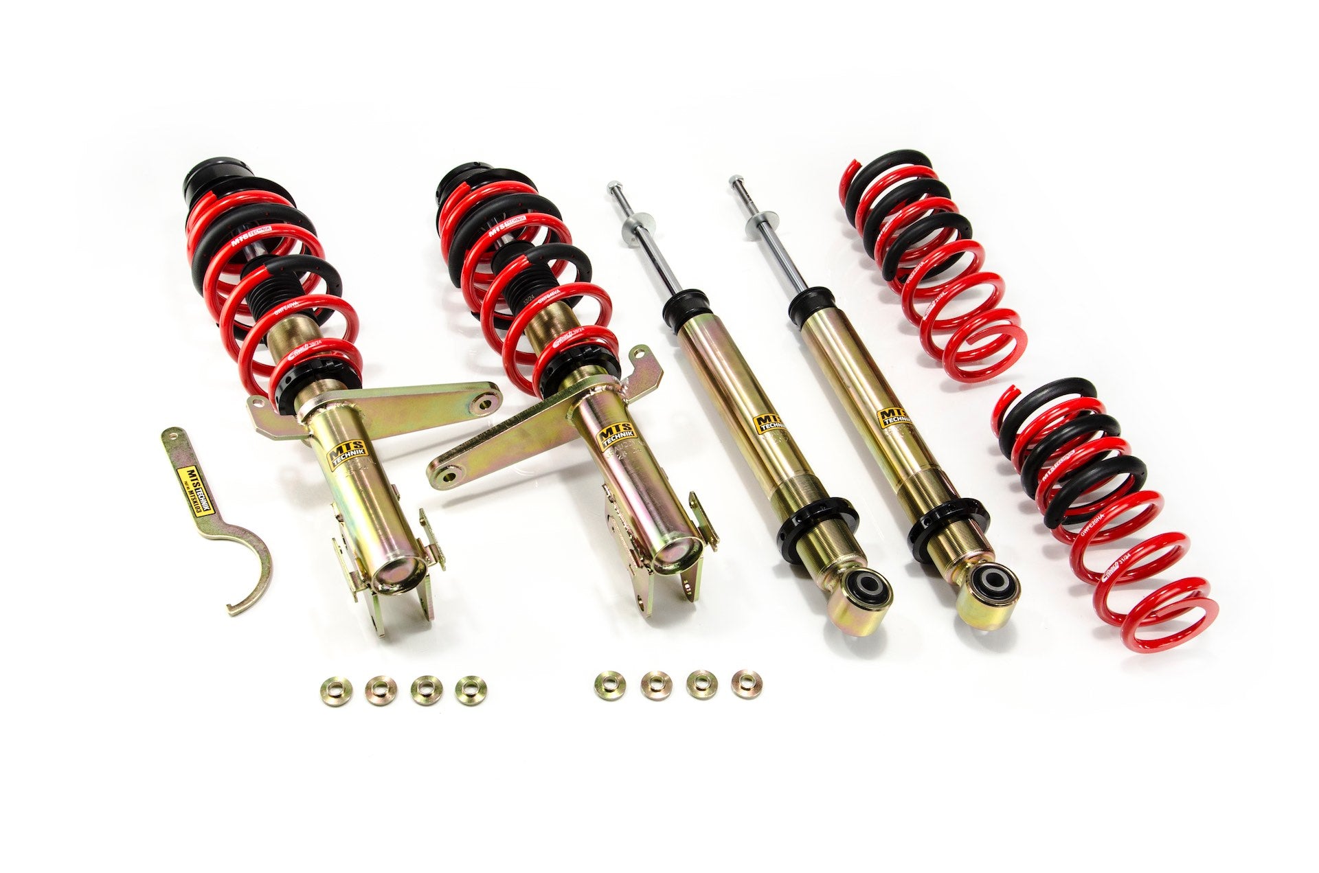 Street Coilover Kit w/ Camber Adjust Top Mounts (Gold) for Audi 80 B4 Saloon (8C)