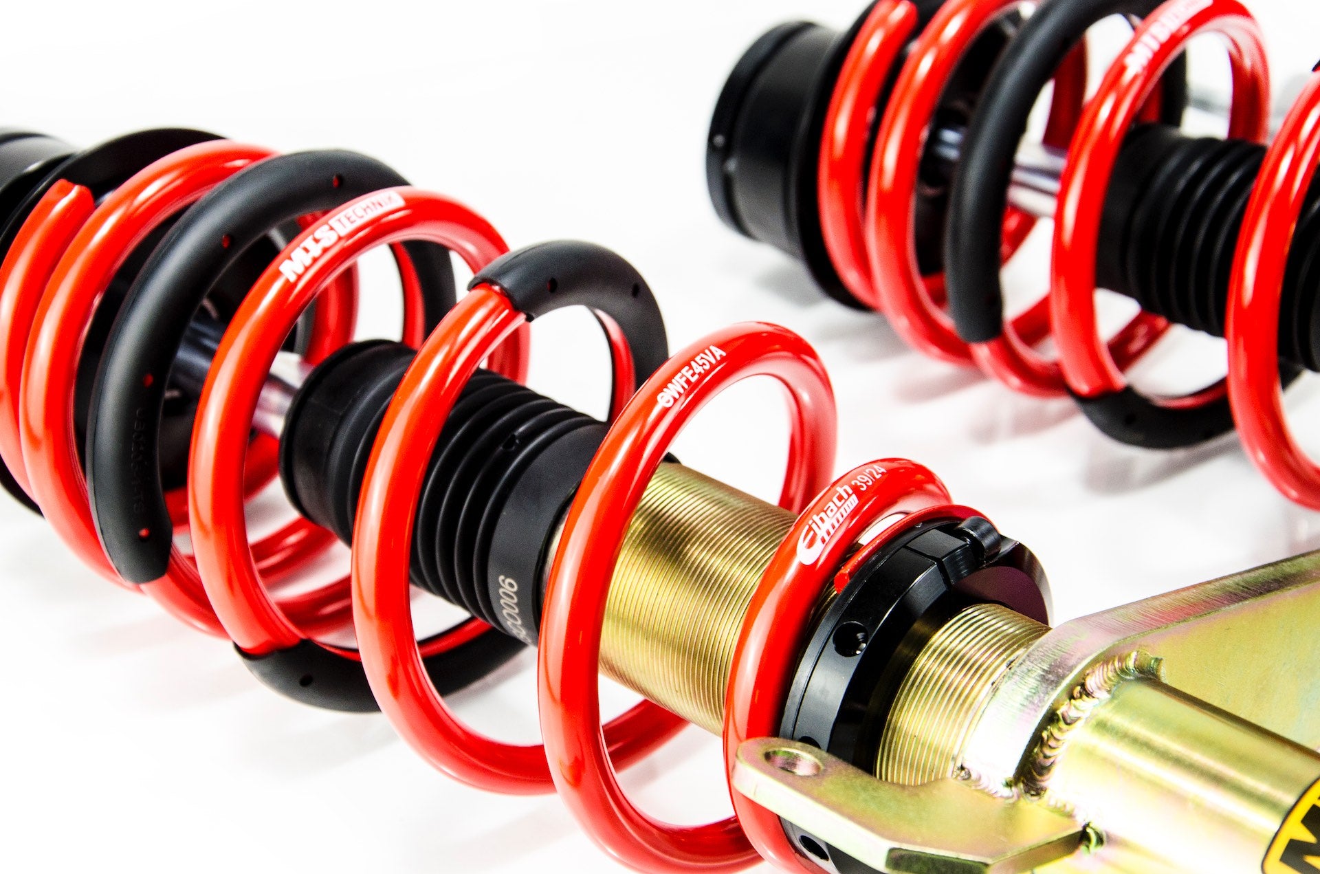 Comfort Coilover Kit w/ Camber Adjust Top Mounts (Gold) for Audi 80 B4 Saloon (8C)