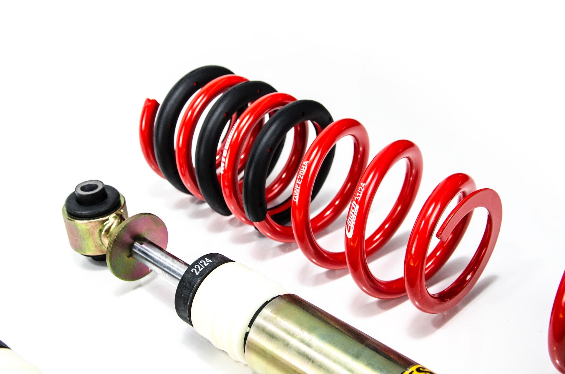 Comfort Coilover Kit w/ Camber Adjust Top Mounts (Gold) for Audi 80 B4 Avant (8C)