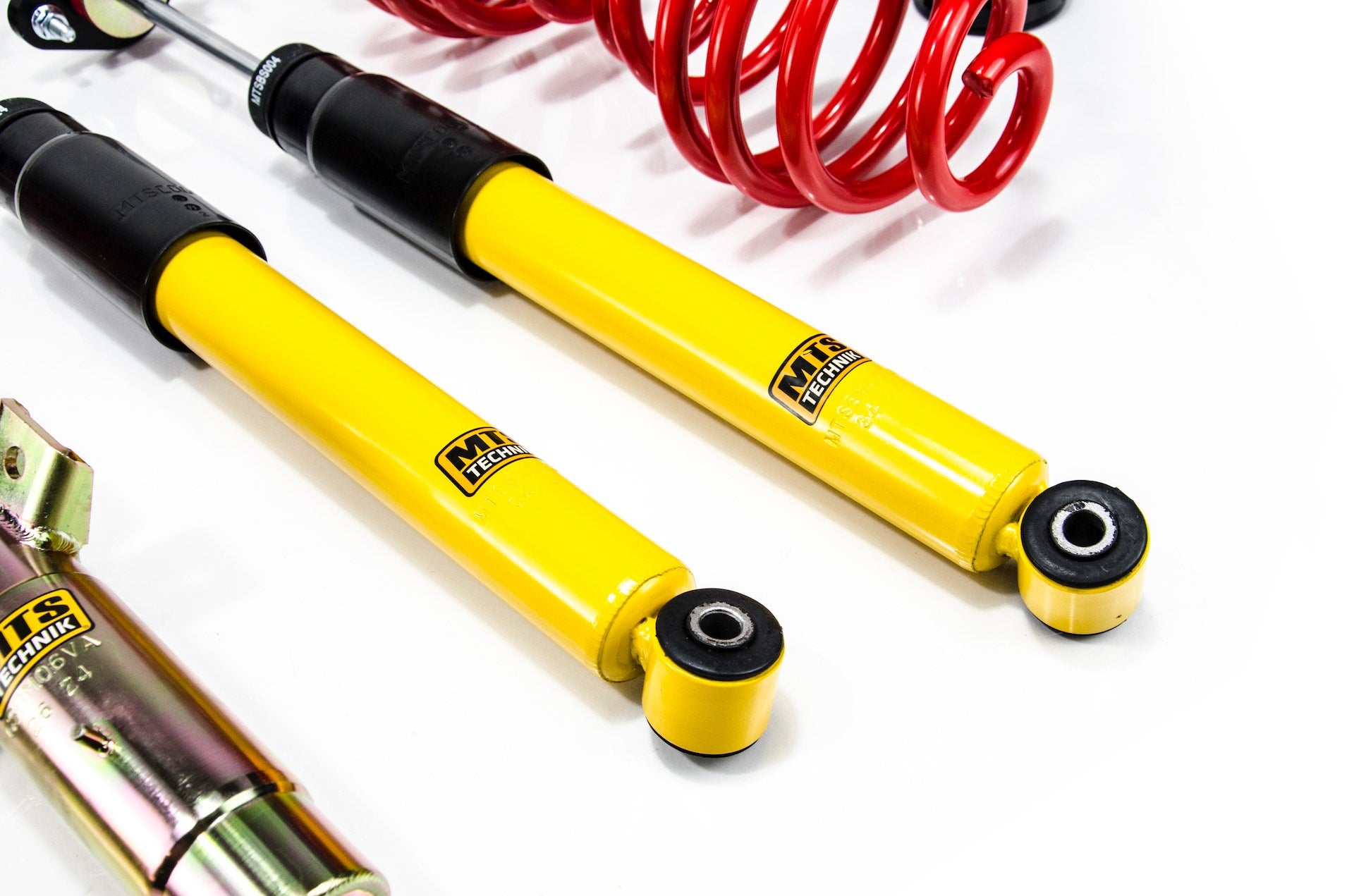 Comfort Coilover Kit w/ Camber Adjust Top Mounts (Gold) for BMW 3 Convertible (E46)
