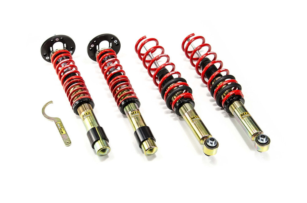 MTSGWBM101 Street Coilover Kit w/ Camber Adjust Top Mounts (Gold) for BMW 5 (E39)