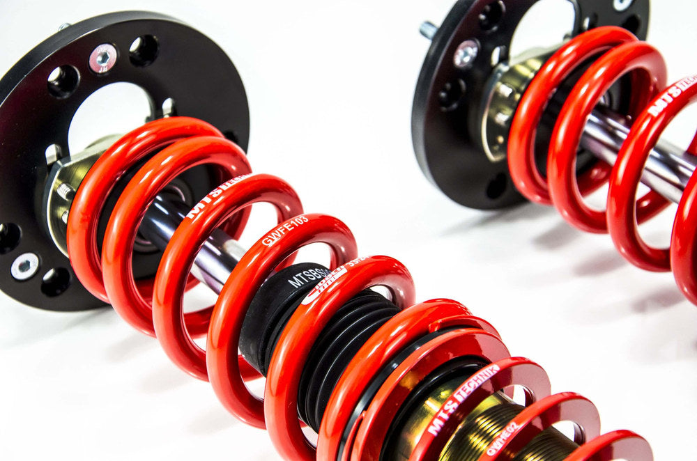 MTSGWBM107-S Stance Coilover Kit w/ Camber Adjust Top Mounts (Gold) for BMW 5 (E39)