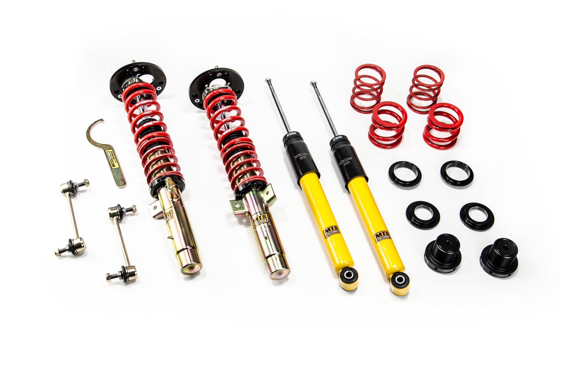 Street Coilover Kit w/ Camber Adjust Top Mounts (Gold) - Weld-In for BMW 3 Touring (E30)