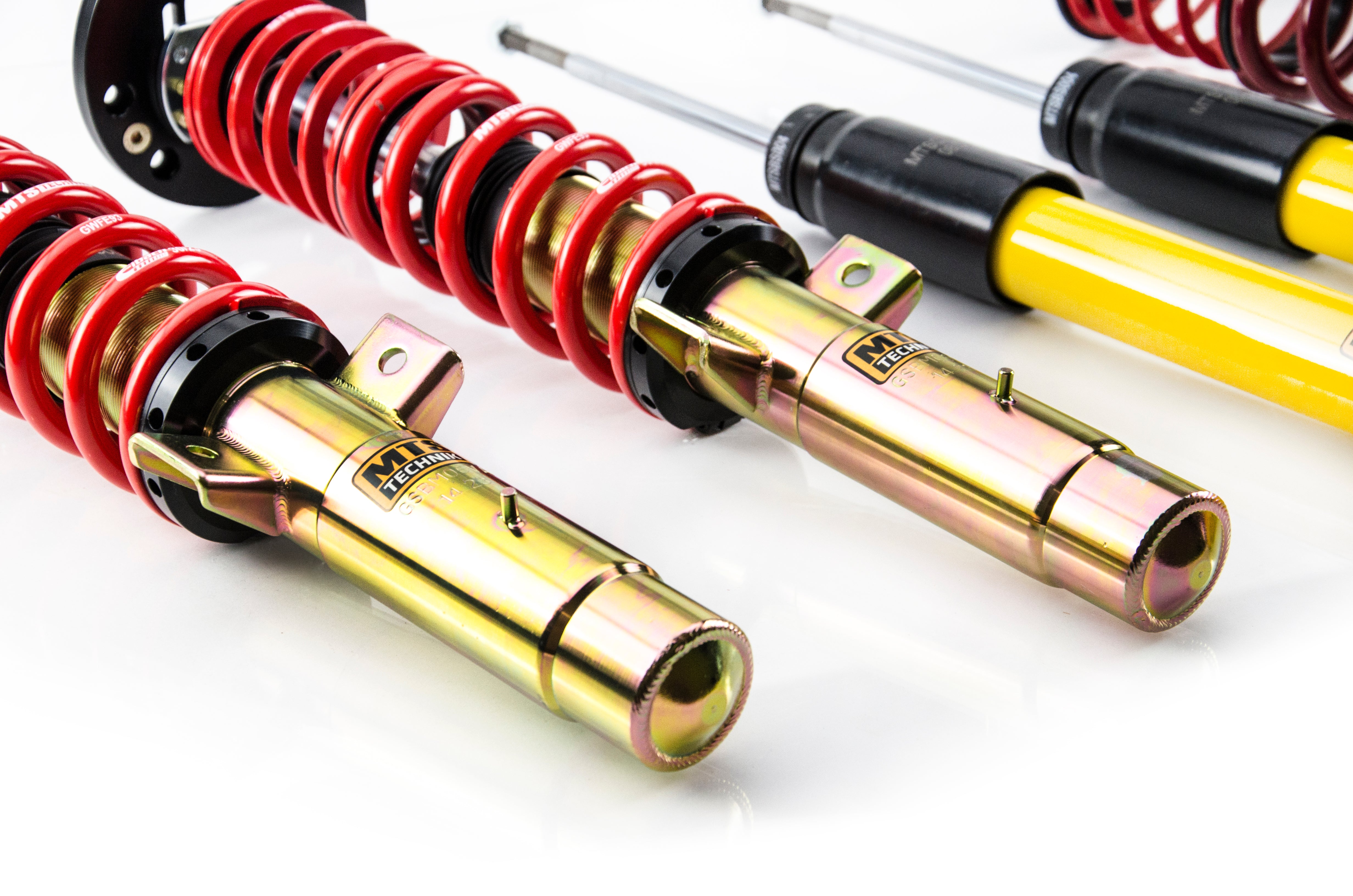 Street Coilover Kit w/ Camber Adjust Top Mounts (Gold) - Weld-In for BMW 3 (E30)
