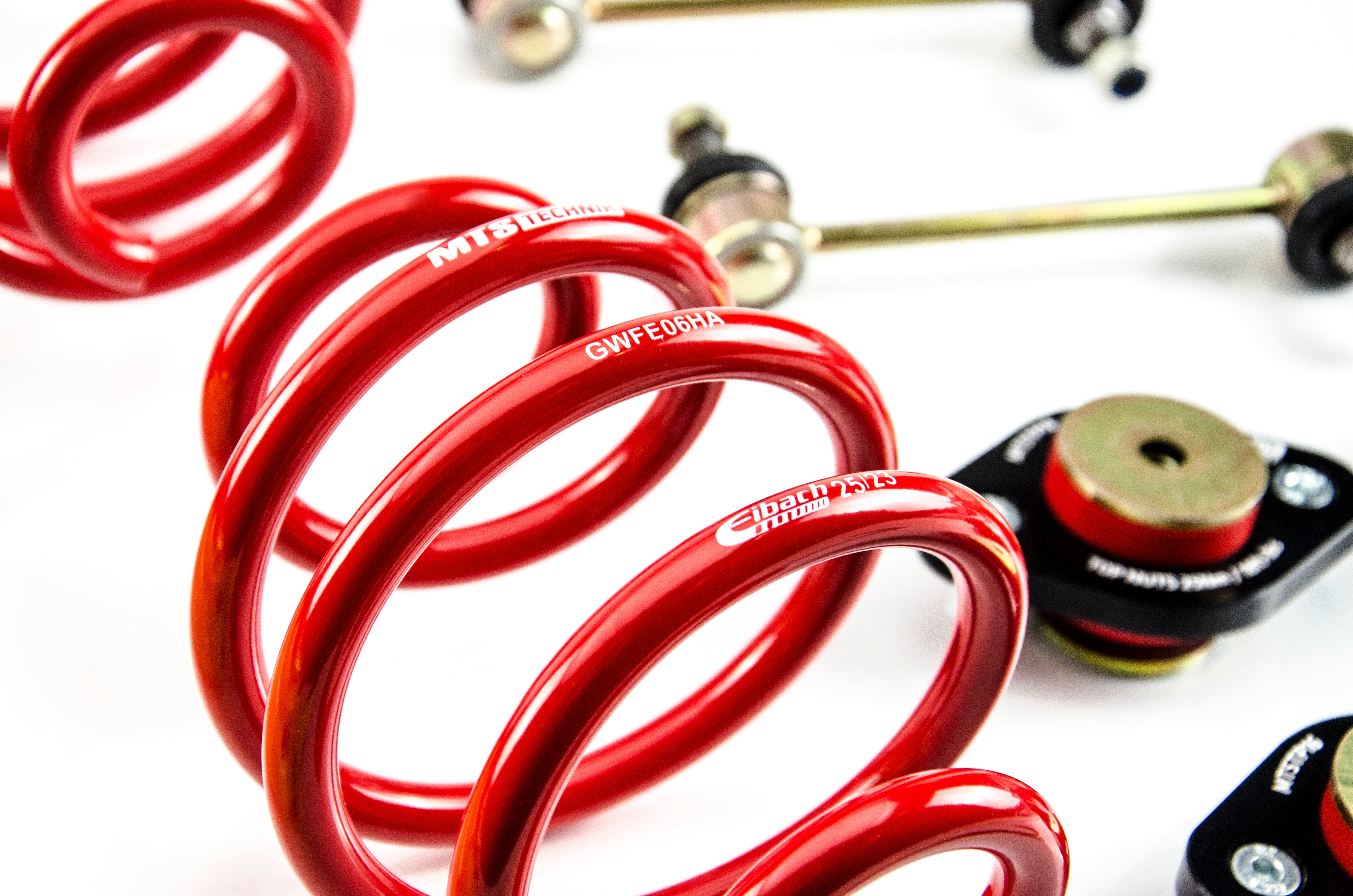 Street Coilover Kit w/ Camber Adjust Top Mounts (Gold) - Weld-In for BMW 3 Convertible (E30)