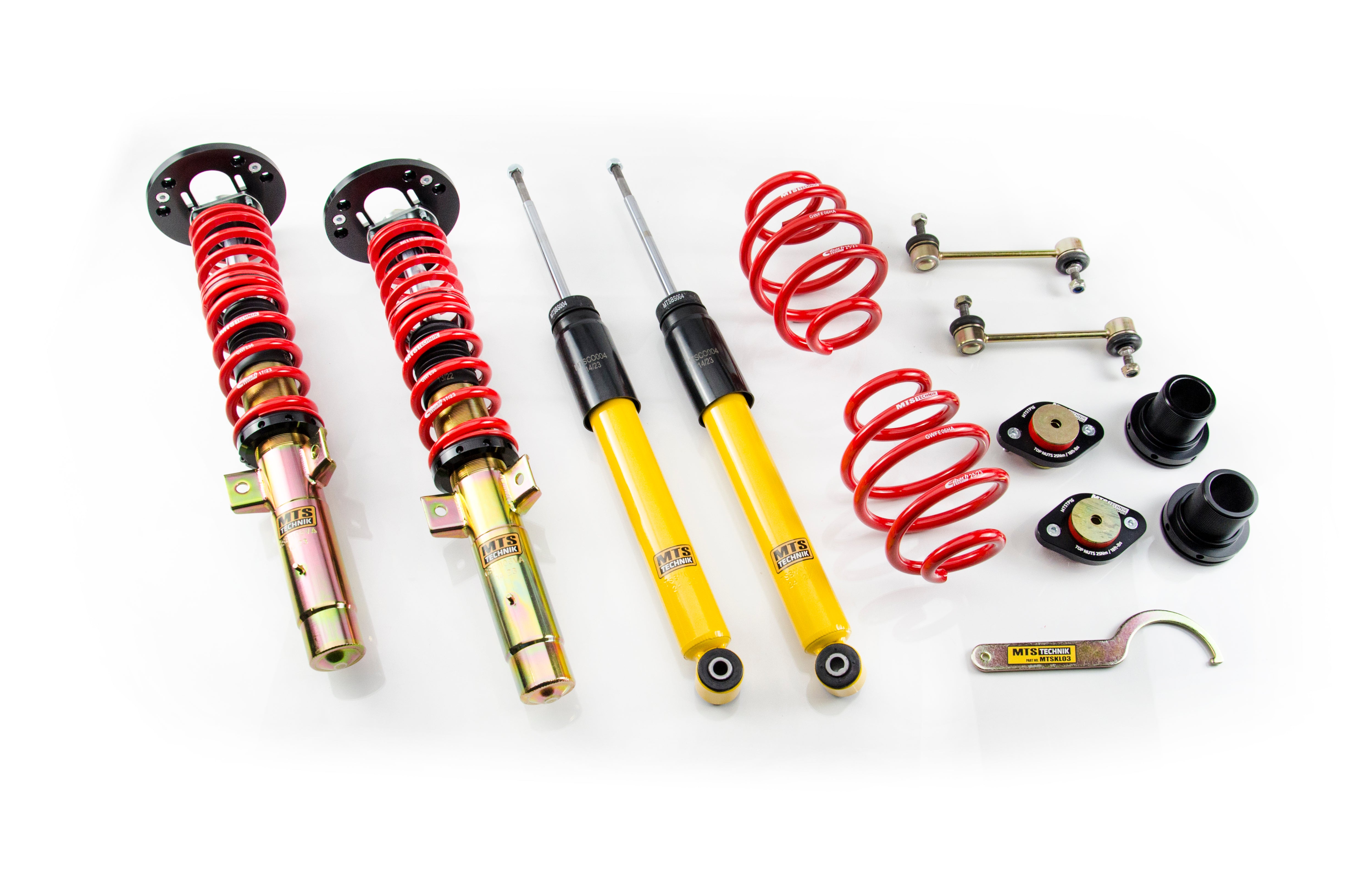 Street Coilover Kit w/ Camber Adjust Top Mounts (Gold) - Weld-In for BMW 3 (E30)