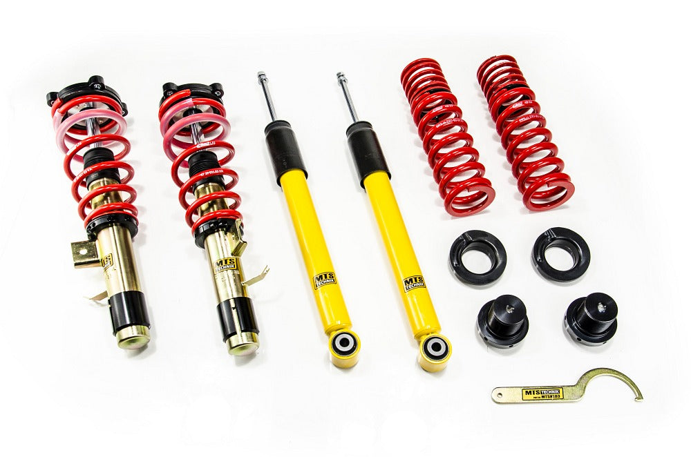 MTSGWBM127 Street Coilover Kit w/ Camber Adjust Top Mounts (Gold) for Toyota SUPRA (DB)