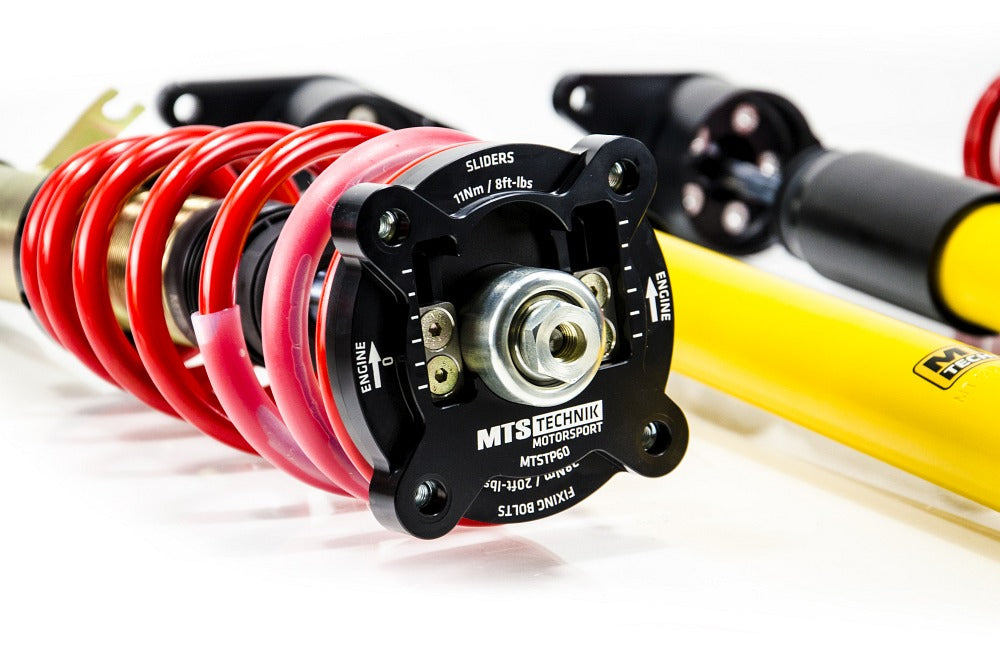 MTSGWBM128 Street Coilover Kit w/ Camber Adjust Top Mounts (Gold) for Toyota SUPRA (DB)
