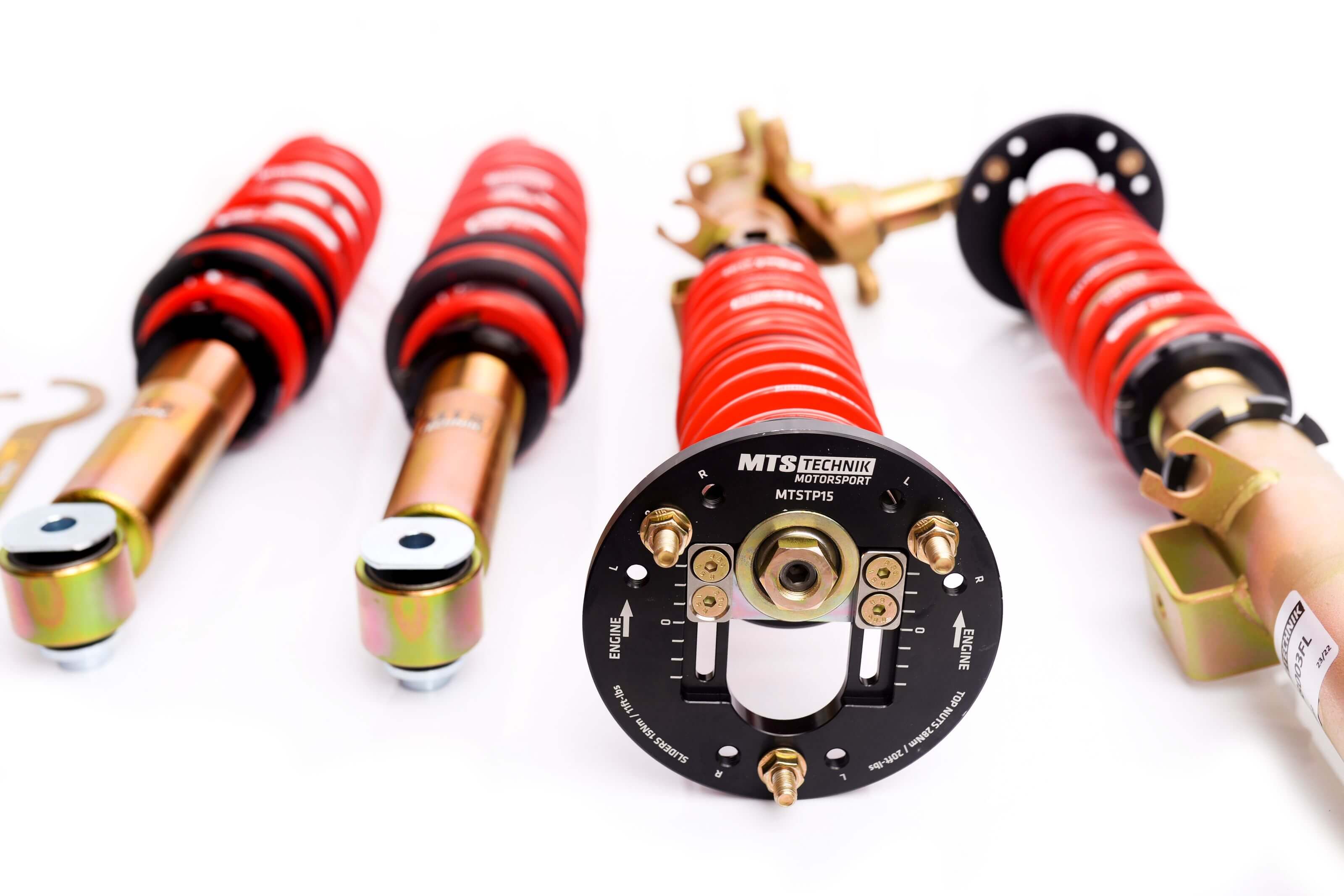 Stance Coilover Kit w/ Camber Adjust Top Mounts (Gold) - Weld-In for BMW 5 Touring (E34)