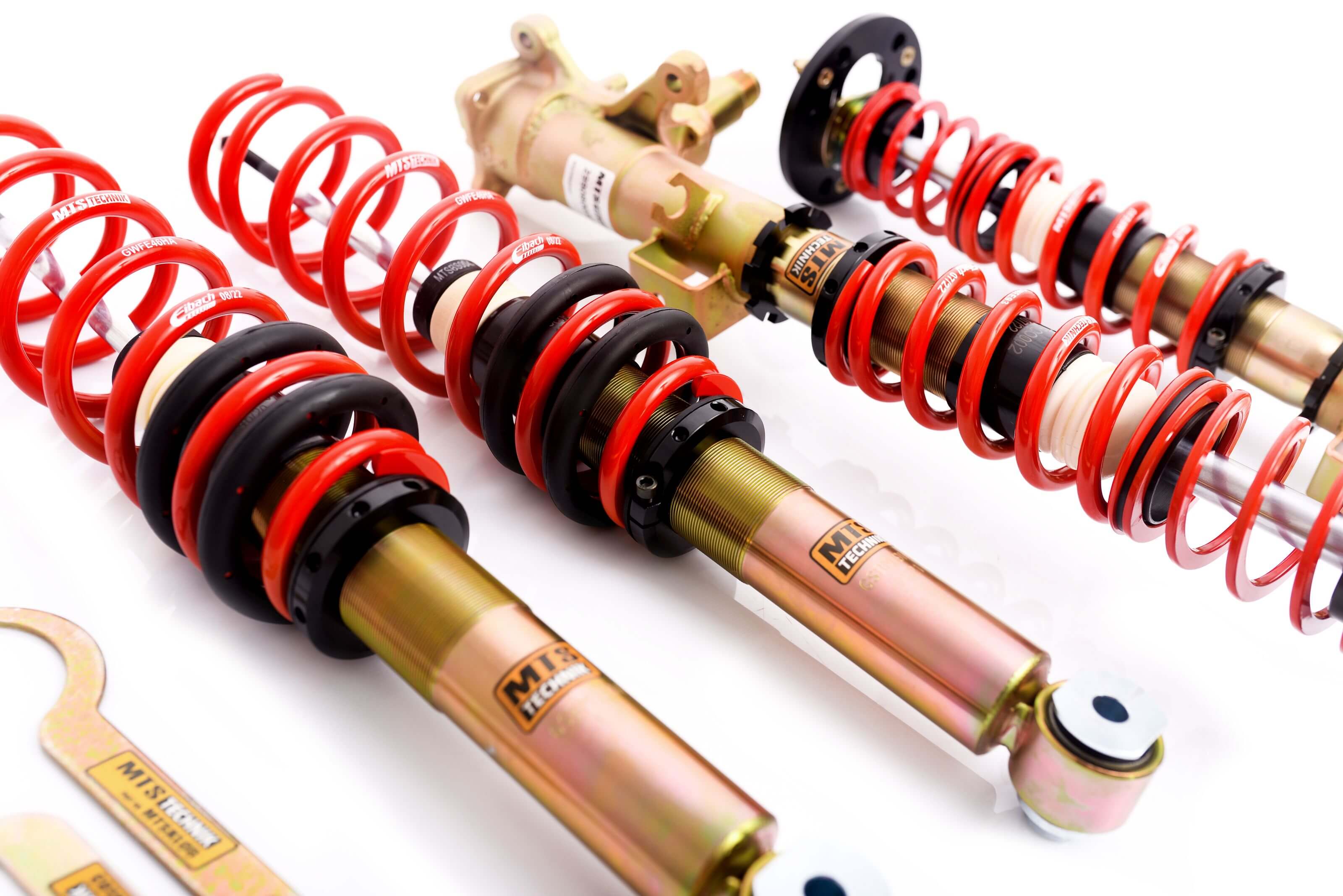 Street Coilover Kit w/ Camber Adjust Top Mounts (Gold) - Weld-In for BMW 5 (E34)