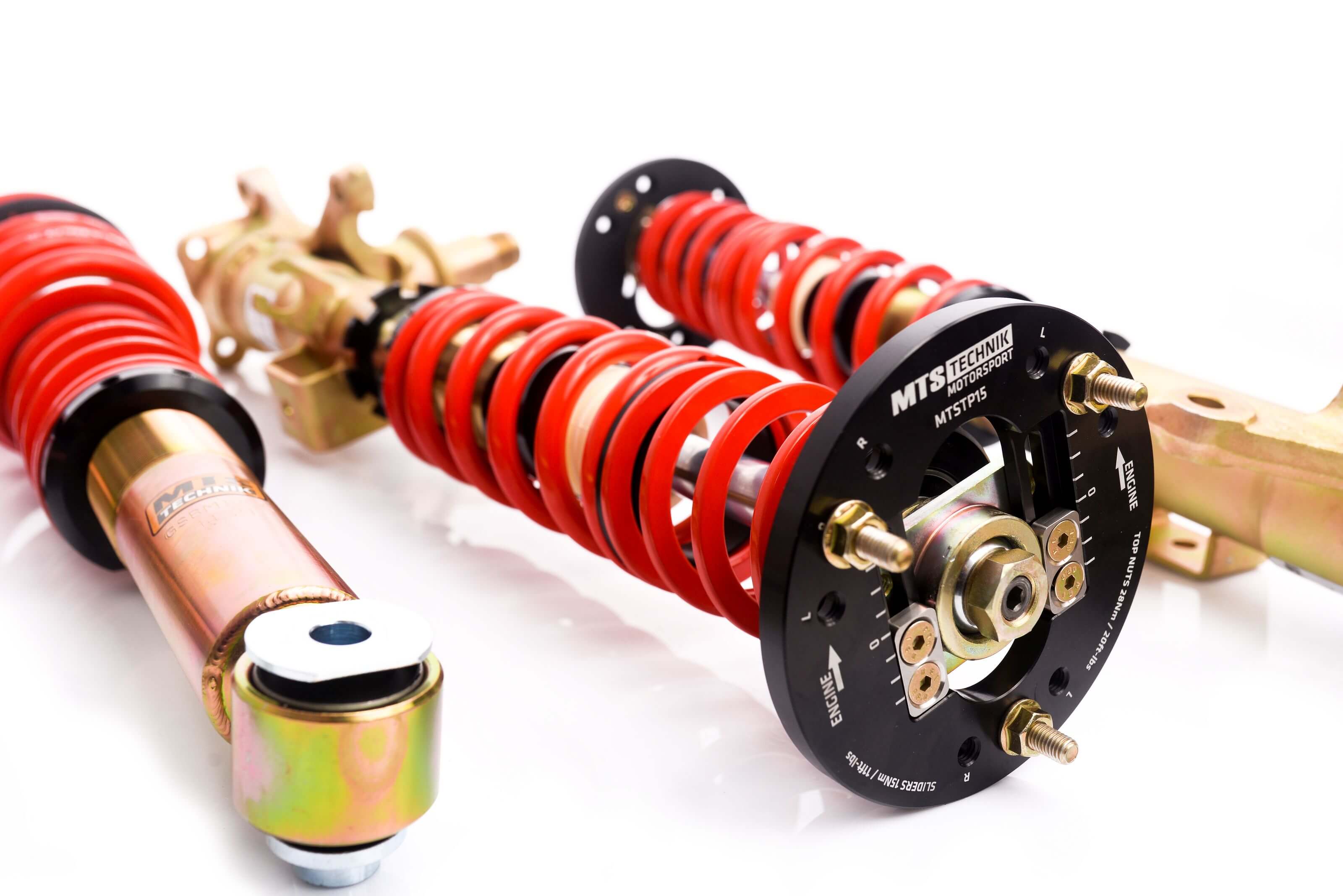 Street Coilover Kit w/ Camber Adjust Top Mounts (Gold) - Weld-In for BMW 7 (E32)
