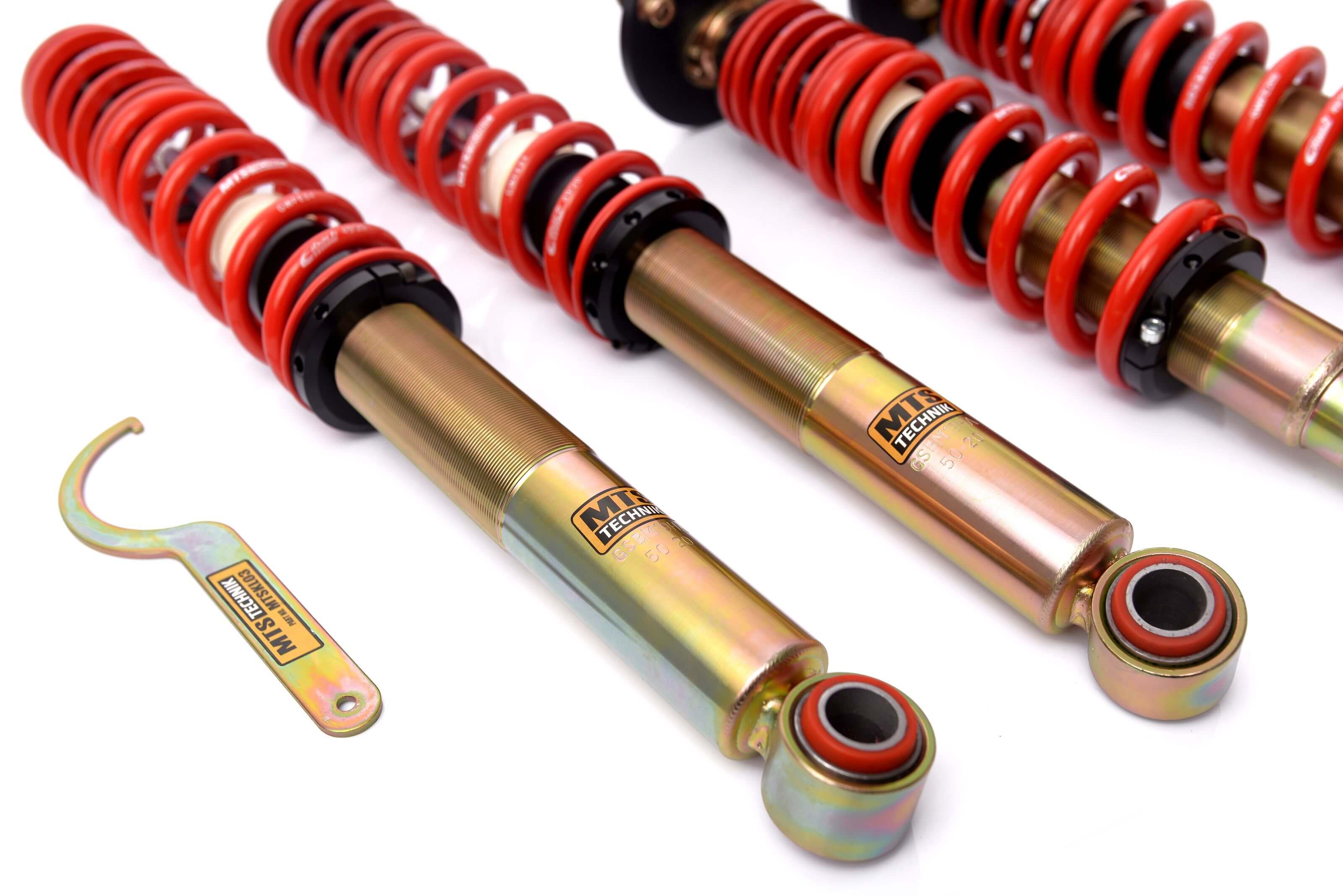 Street Coilover Kit w/ Camber Adjust Top Mounts (Gold) for Mitsubishi GALANT Mk8 Estate (EA)