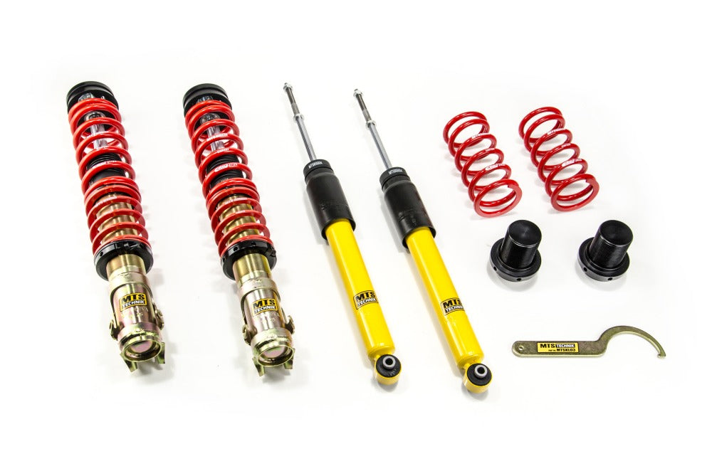 MTSGWVW126 Street Coilover Kit w/ Camber Adjust Top Mounts (Gold) for Volkswagen LUPO I (6X1/6E1)