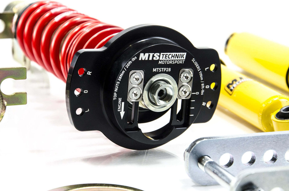 MTSGWVW84 Street Coilover Kit w/ Camber Adjust Top Mounts (Gold) for Volkswagen CADDY I (14)