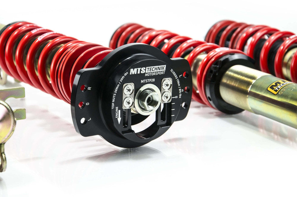 MTSGWVW85-C Comfort Coilover Kit w/ Camber Adjust Top Mounts (Gold) for Volkswagen GOLF I (17)