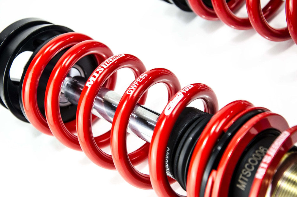 MTSGWVW87 Street Coilover Kit w/ Camber Adjust Top Mounts (Gold) for Volkswagen GOLF IV (1J1)