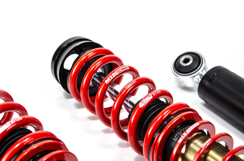 MTSGWVW88 Street Coilover Kit w/ Camber Adjust Top Mounts (Gold) for Volkswagen GOLF IV (1J1)