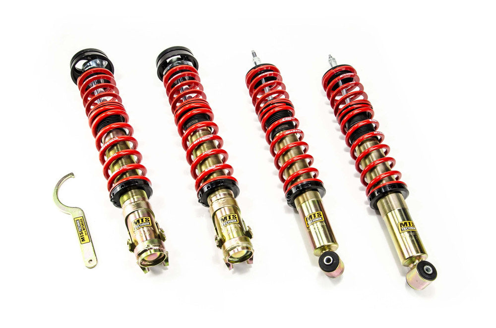 MTSGWVW90-C Comfort Coilover Kit w/ Camber Adjust Top Mounts (Gold) for Seat IBIZA II (6K)