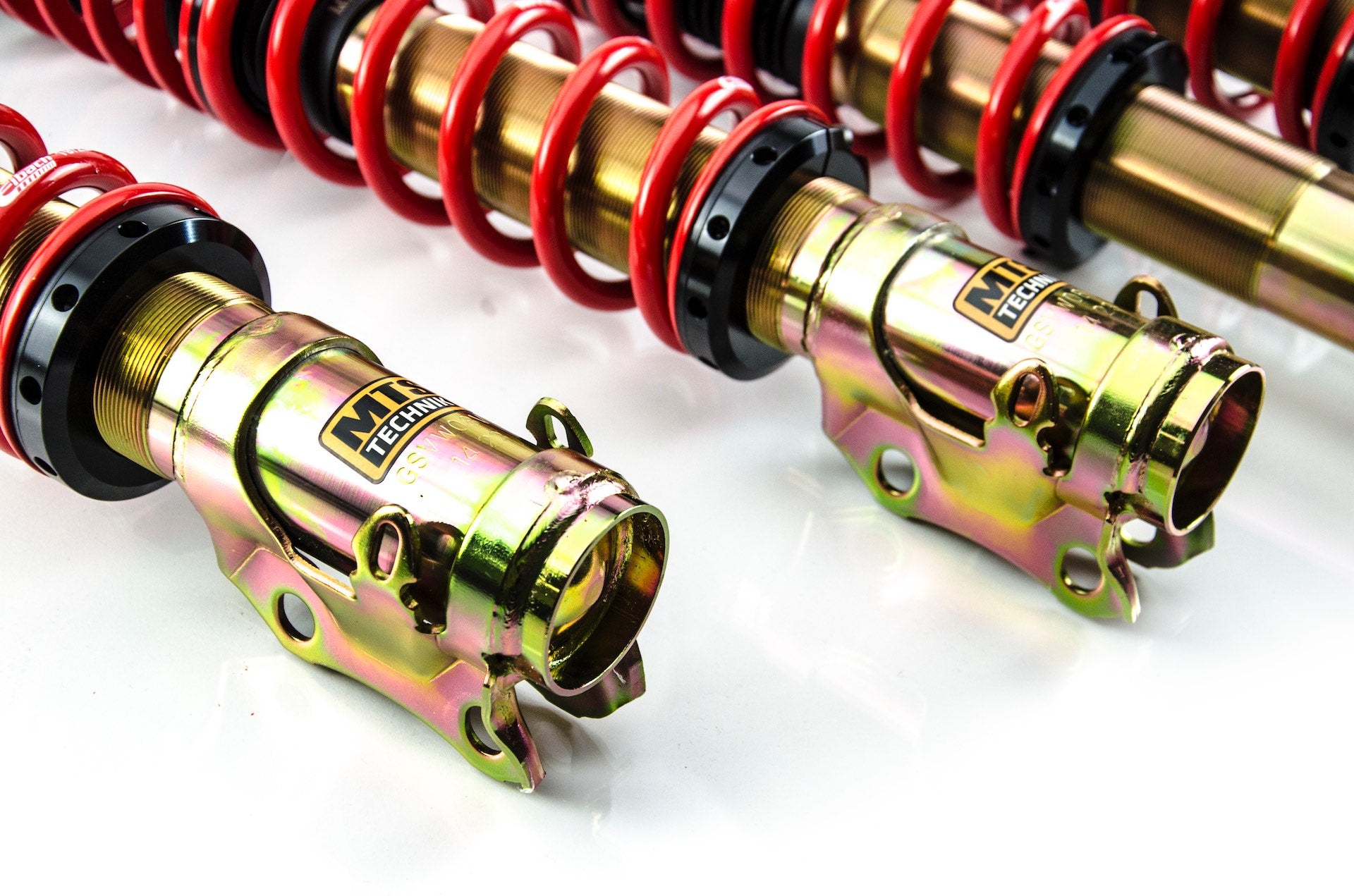 Street Coilover Kit w/ Camber Adjust Top Mounts (Gold) for Volkswagen POLO Mk5ariant (6V5)