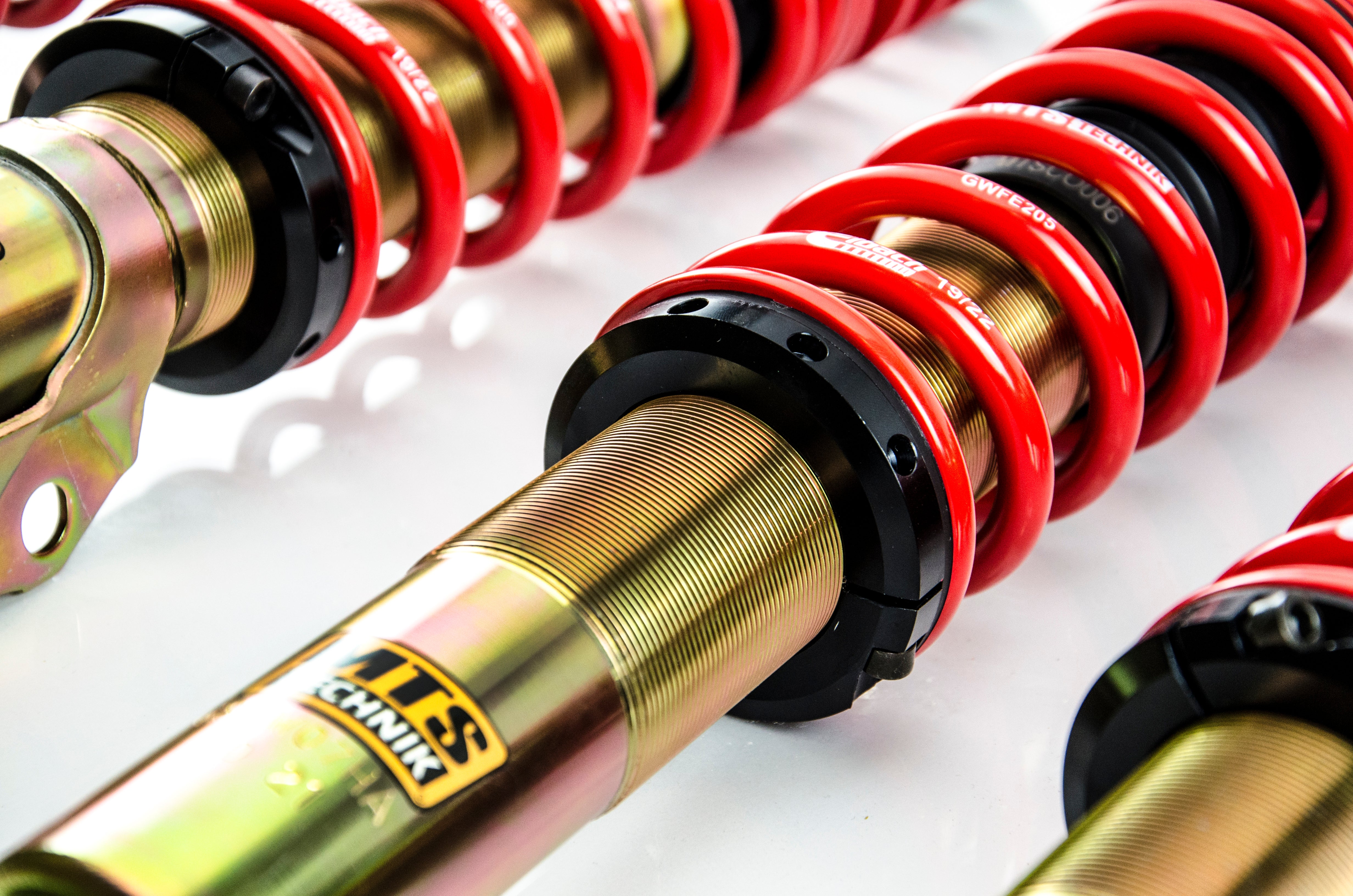 Street Coilover Kit w/ Camber Adjust Top Mounts (Gold) for Volkswagen POLO Mk3 CLASSIC (6V2)
