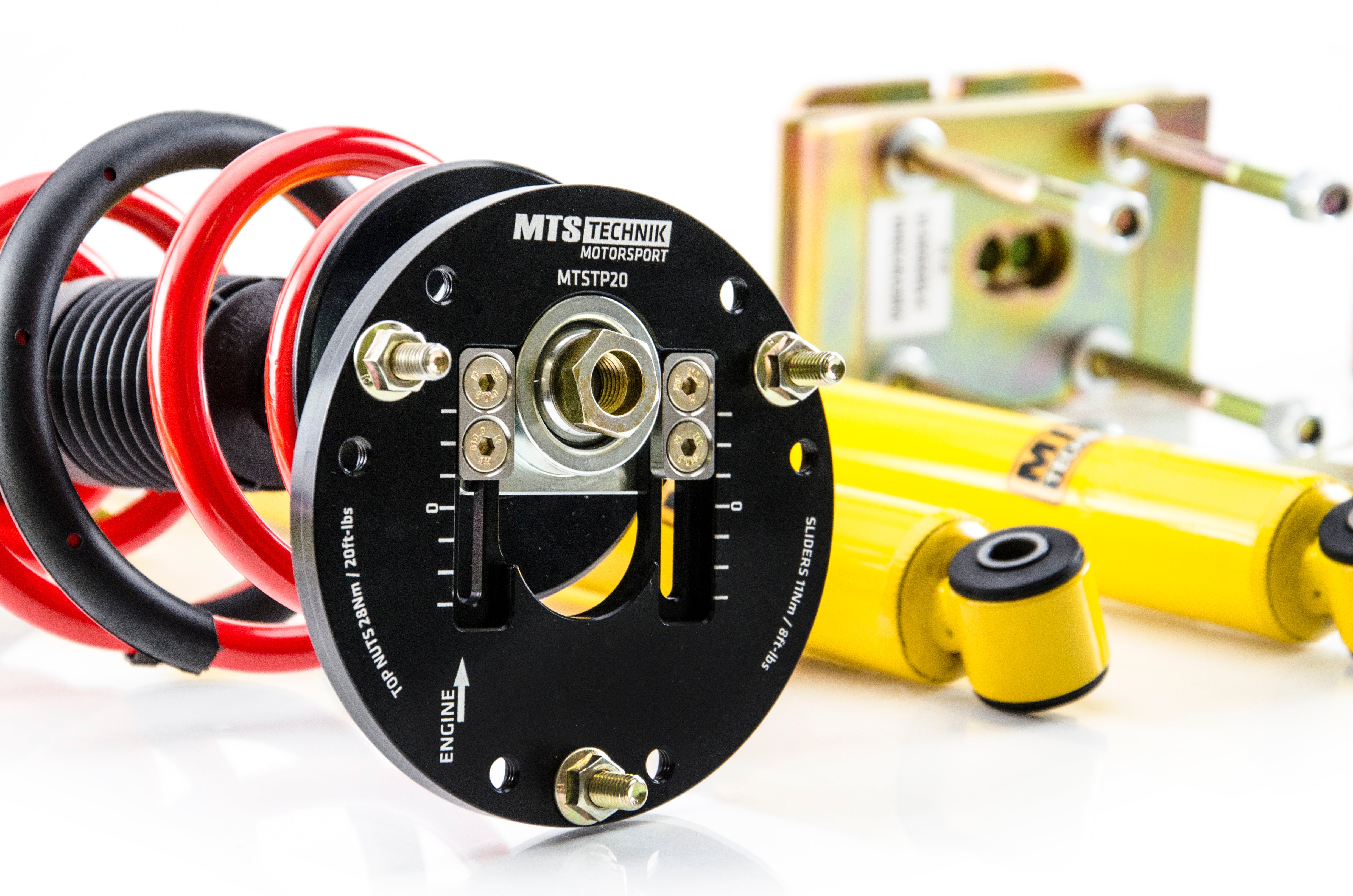 Street Coilover Kit w/ Camber Adjust Top Mounts (Gold) for Volkswagen CADDY Mk4 MPV (SAB/SAJ)