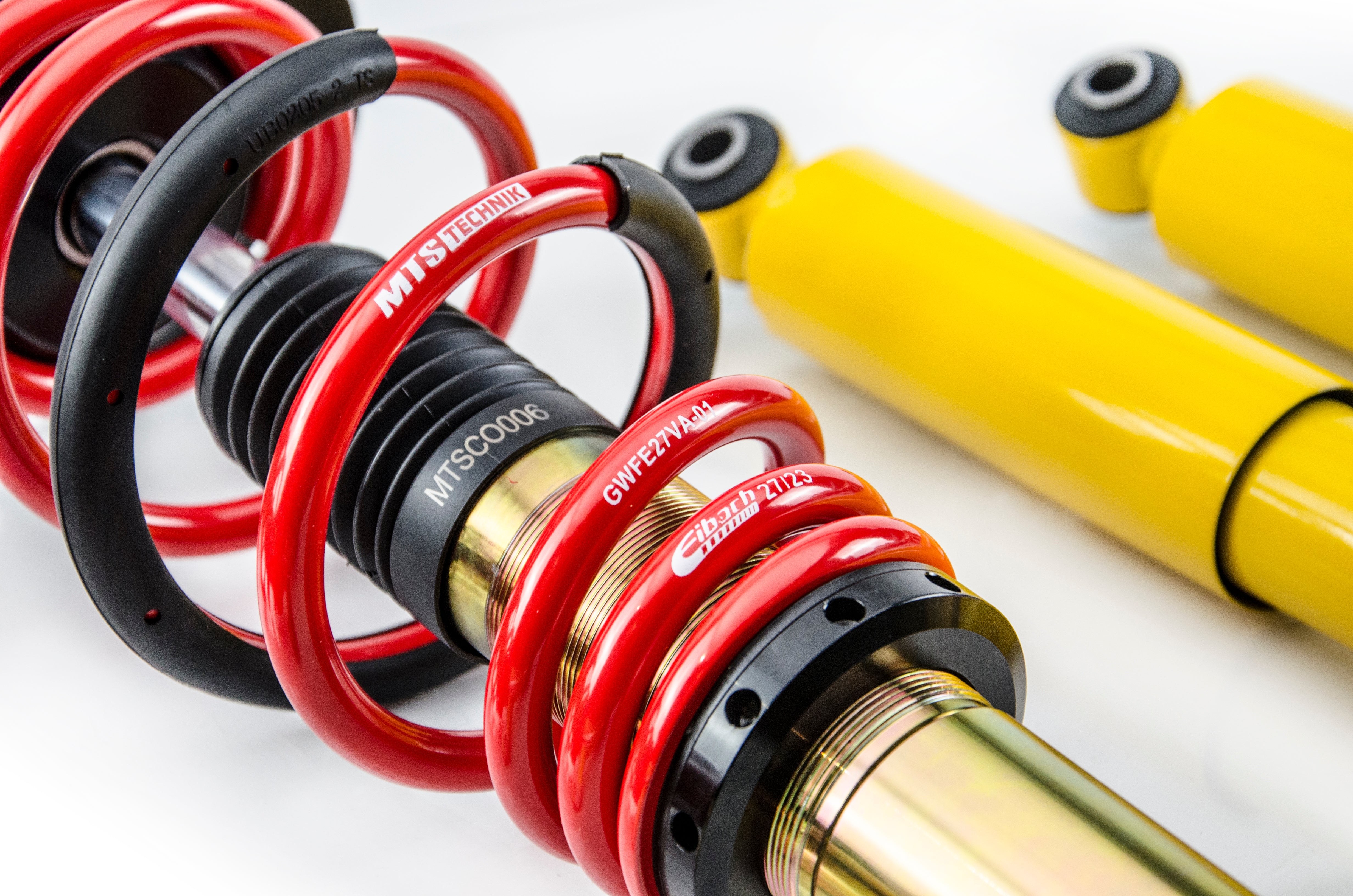 Street Coilover Kit w/ Camber Adjust Top Mounts (Gold) for Volkswagen CADDY Mk3 MPV (2K/2C)