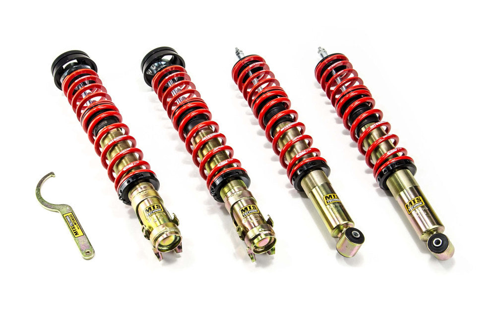 MTSGWVW95-C Comfort Coilover Kit w/ Camber Adjust Top Mounts (Gold) for Volkswagen GOLF II (19E/1G1)
