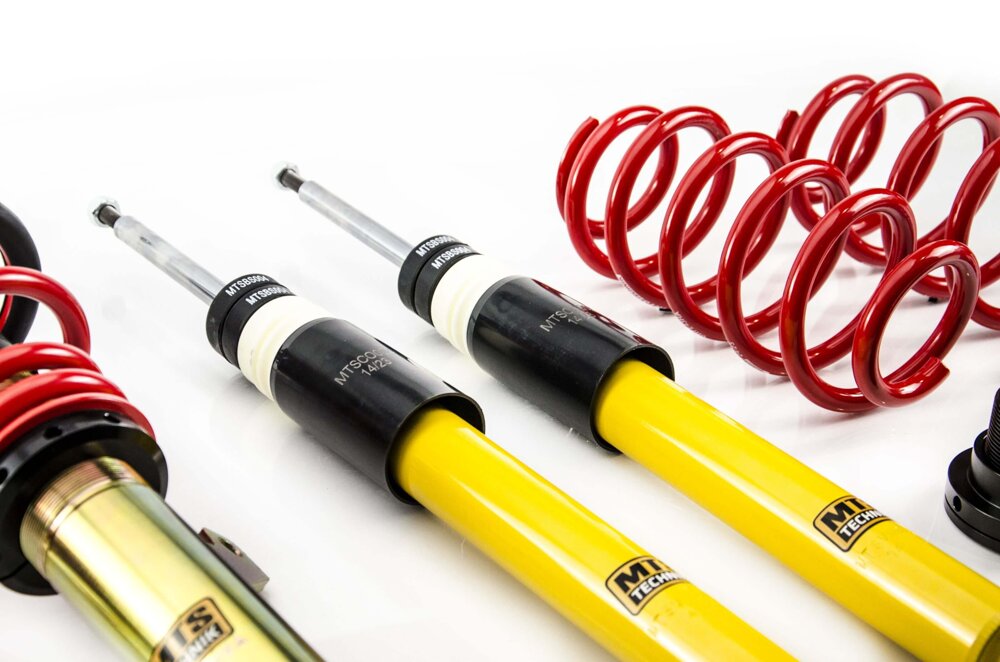 MTSGWVW96 Street Coilover Kit w/ Camber Adjust Top Mounts (Gold) for Skoda SUPERB II (3T)