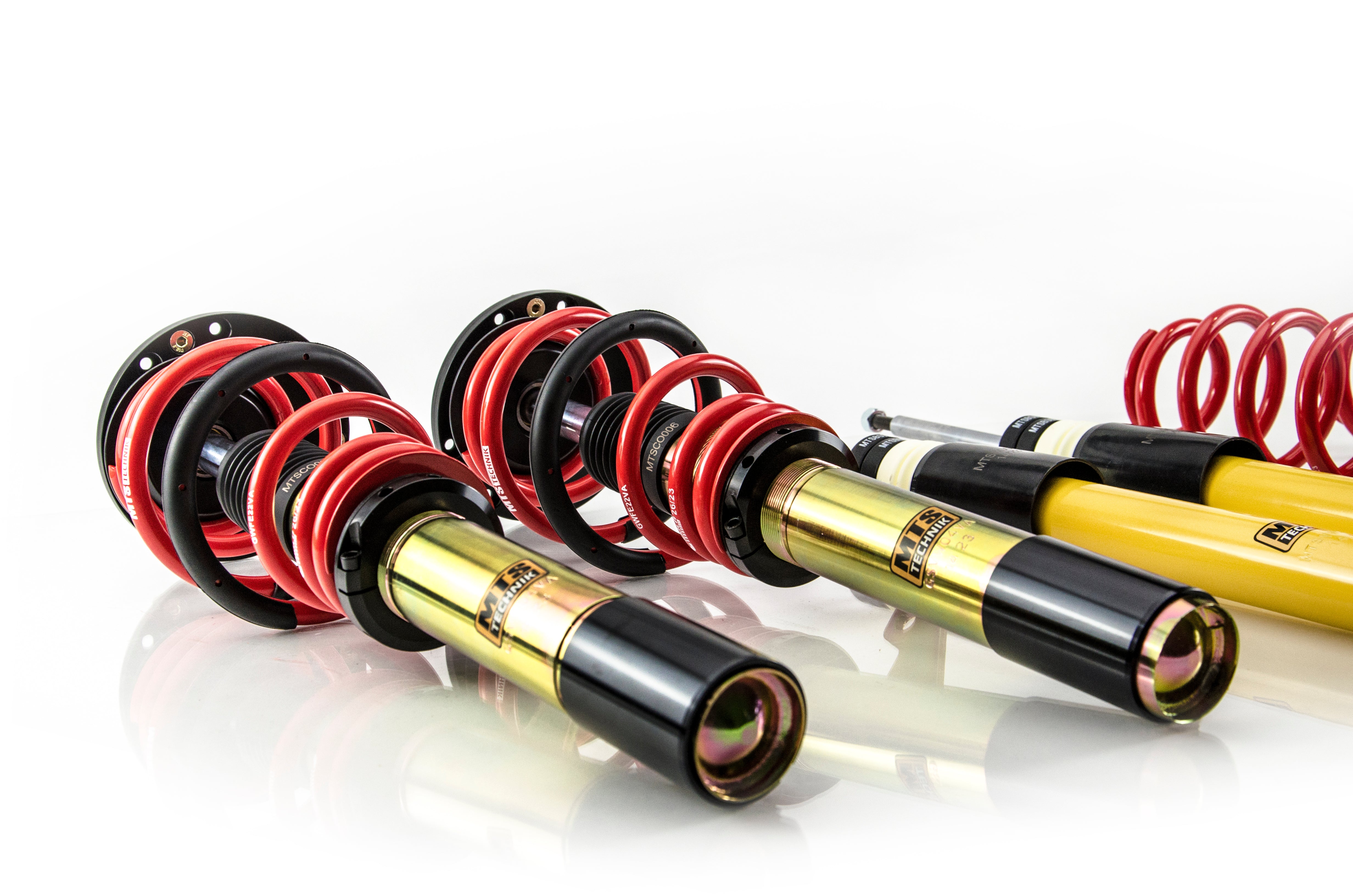 Street Coilover Kit w/ Camber Adjust Top Mounts (Gold) for Skoda SUPERB Mk2 (3T)