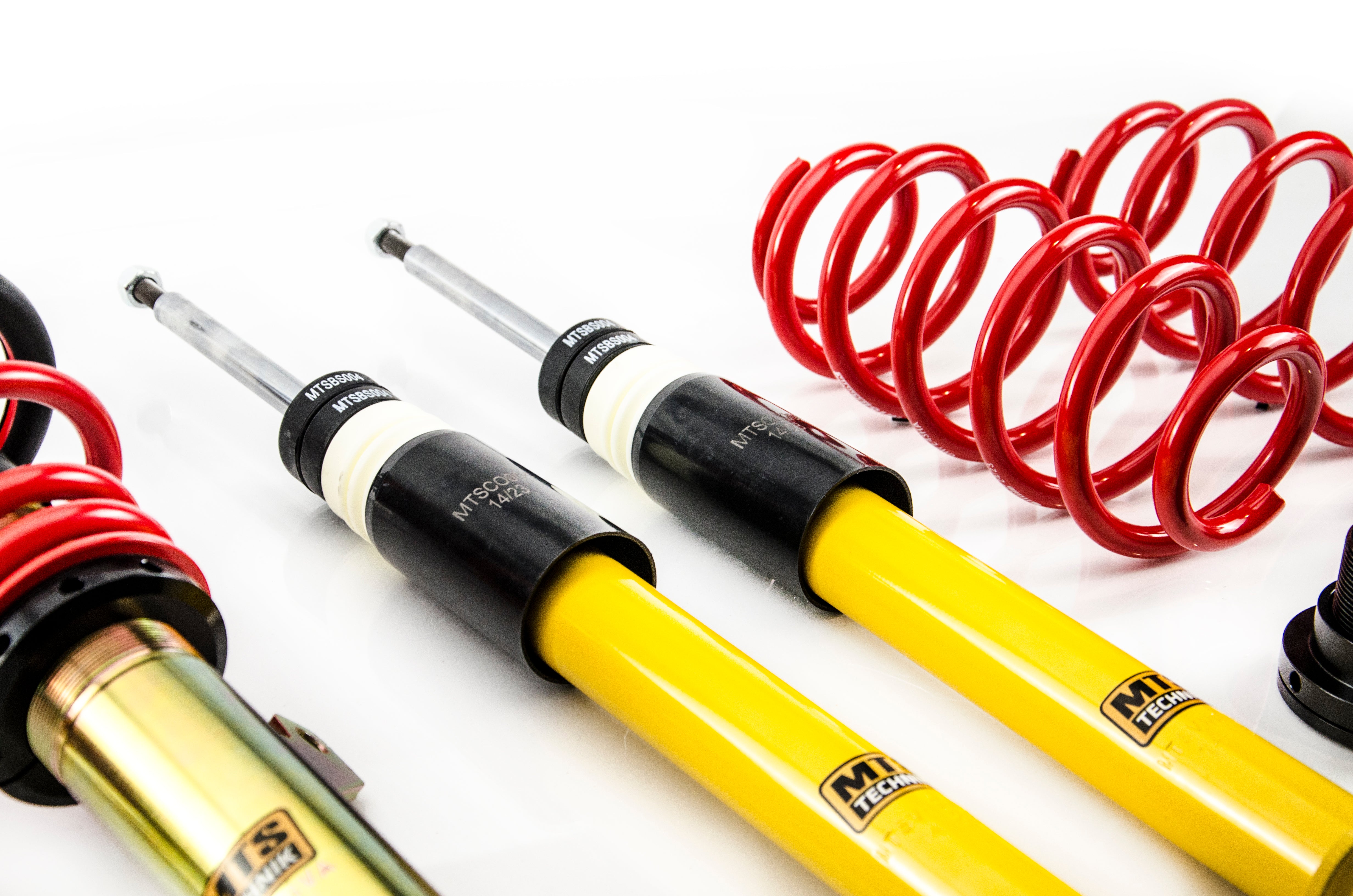 Street Coilover Kit w/ Camber Adjust Top Mounts (Gold) for Skoda SUPERB Mk2 (3T)