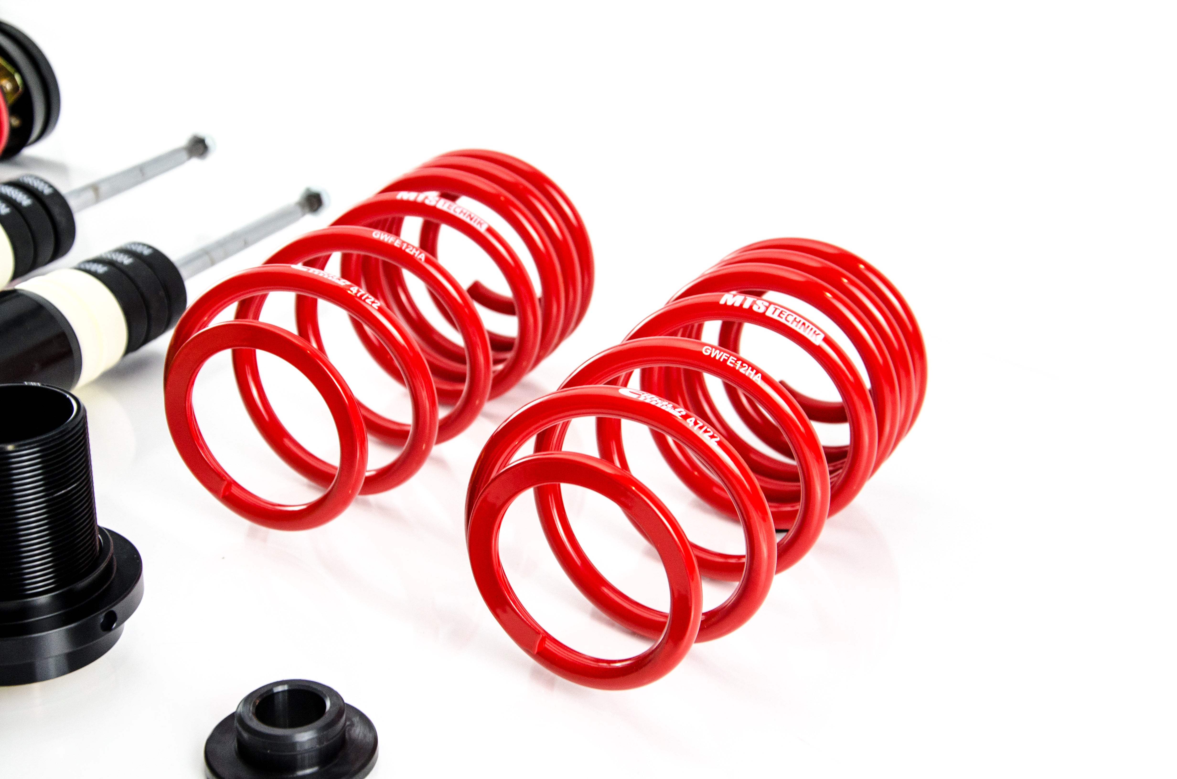Street Coilover Kit w/ Camber Adjust Top Mounts (Gold) for Volkswagen POLO Mk5 (6R1/6C1)