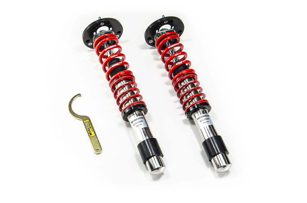 XMTSGWBM107-S Stance Coilover Kit w/ Camber Adjust Top Mounts (Inox) for BMW 5 (E39)