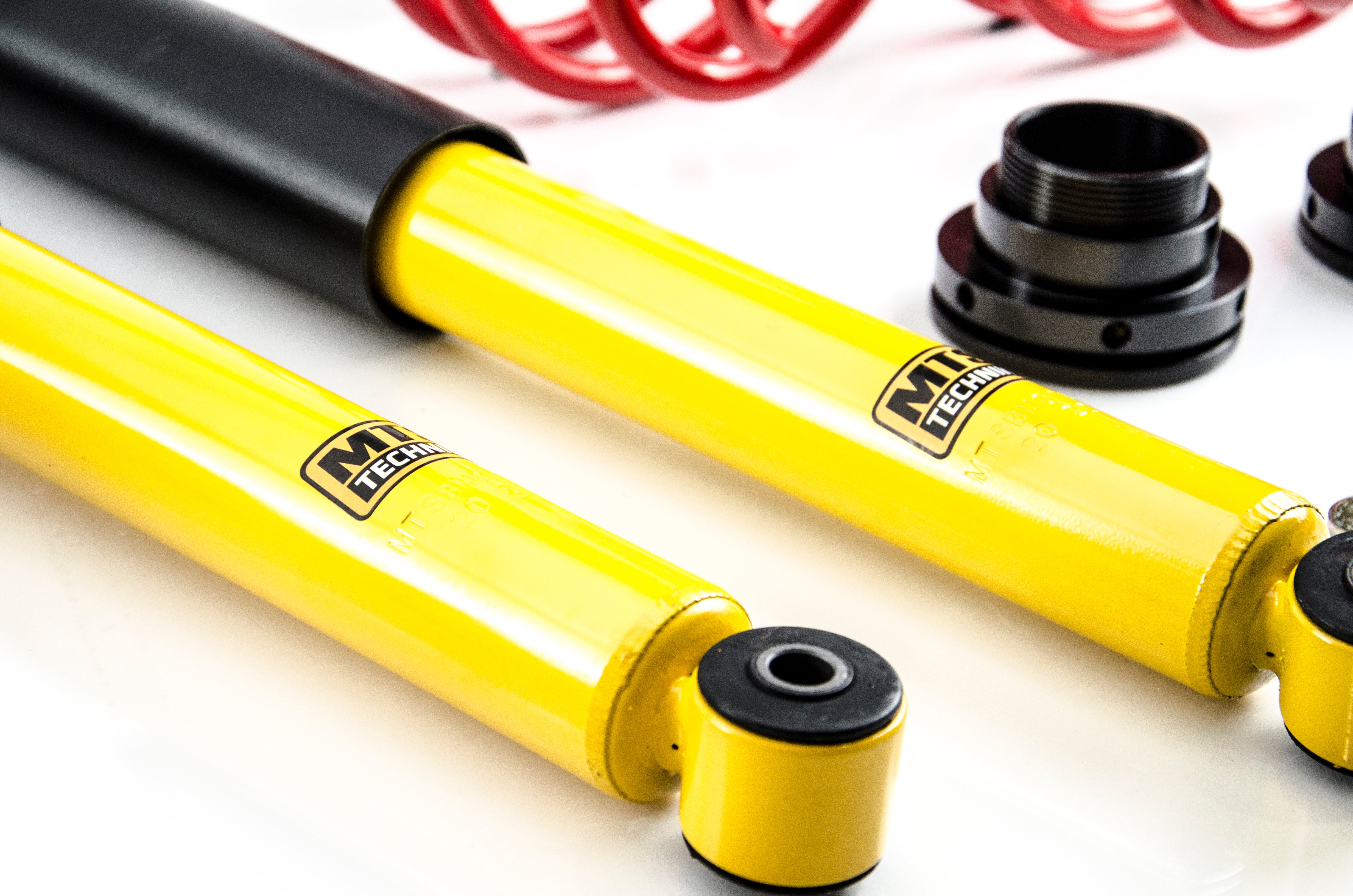 Comfort Coilover Kit w/ Camber Adjust Top Mounts (Inox) - Weld-In for BMW 3 (E30)