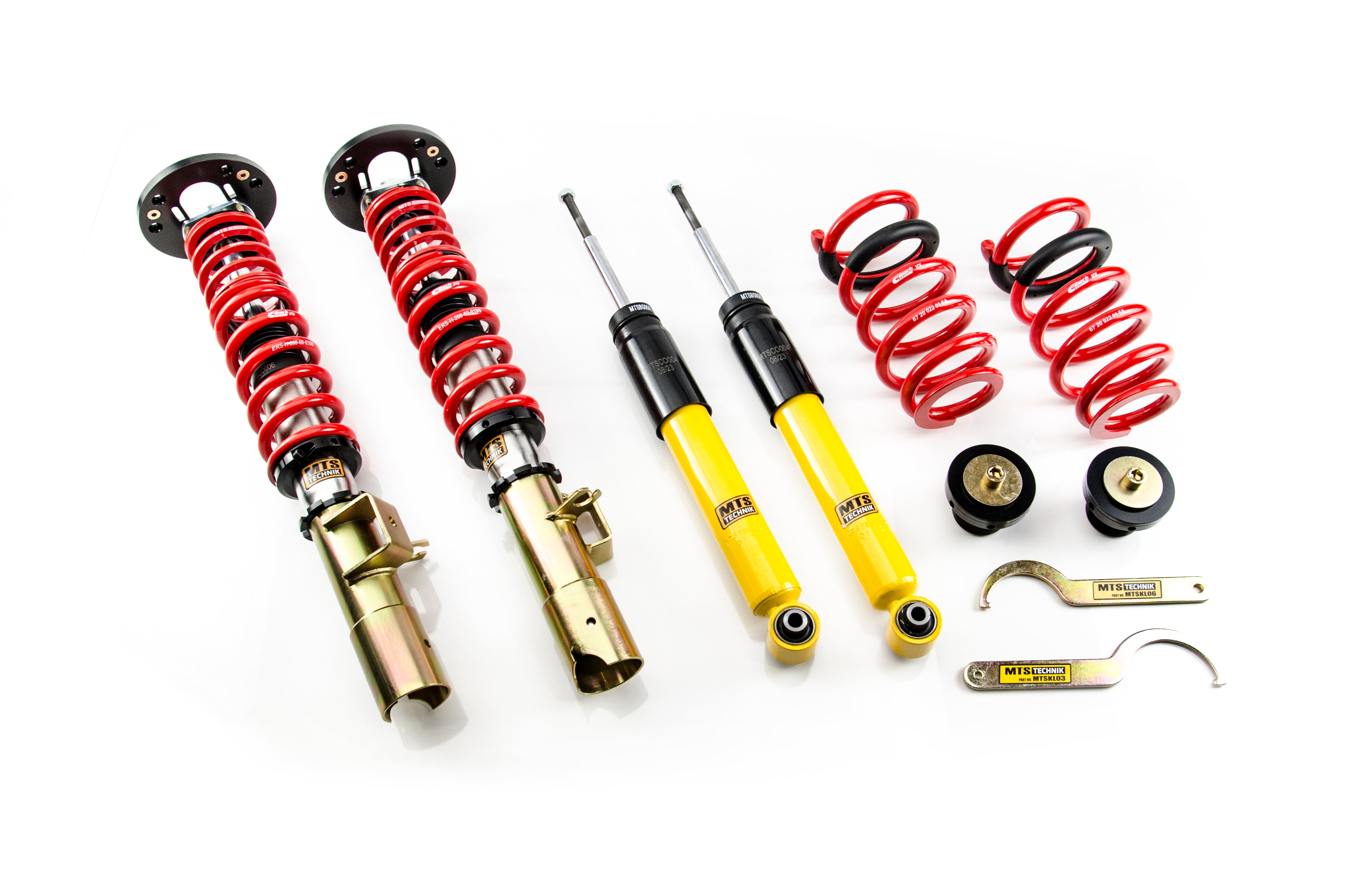 Street Coilover Kit w/ Camber Adjust Top Mounts (Inox) - Weld-In for BMW 8 (E31)