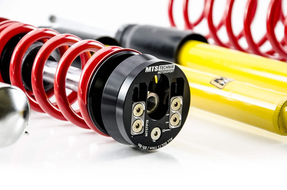 XMTSGWVW87 Street Coilover Kit w/ Camber Adjust Top Mounts (Inox) for Seat TOLEDO II (1M)