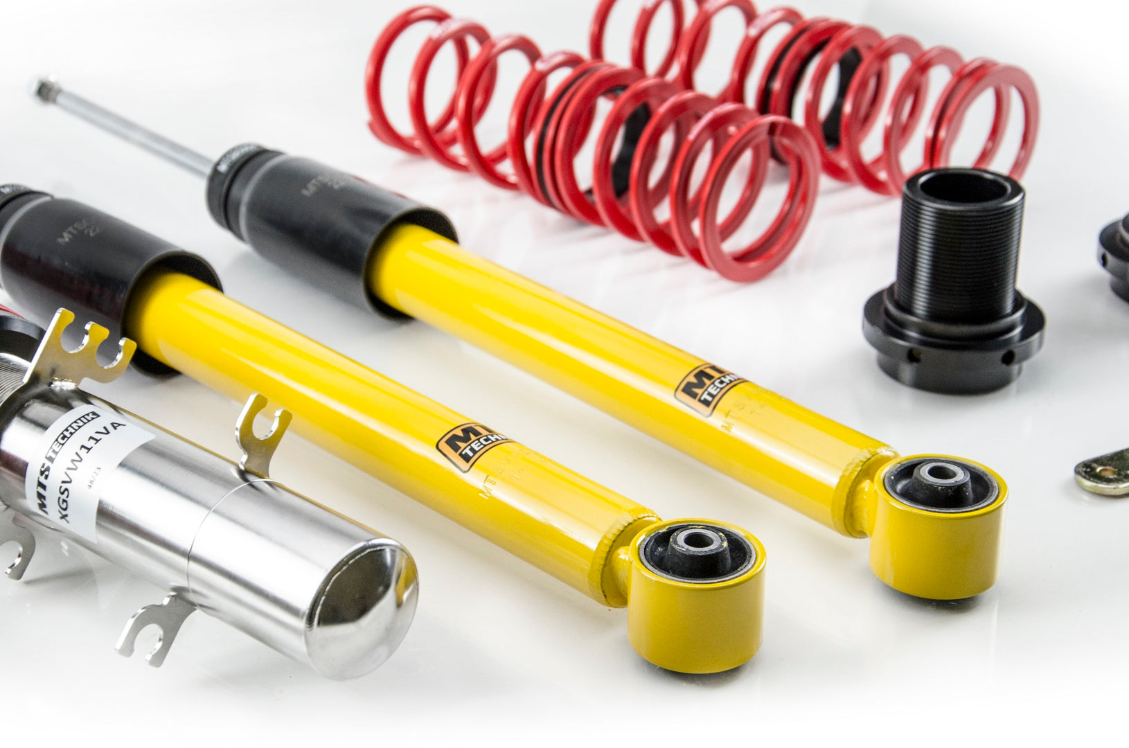 Street Coilover Kit w/ Camber Adjust Top Mounts (Inox) for Volkswagen GOLF Mk4 (1J1)