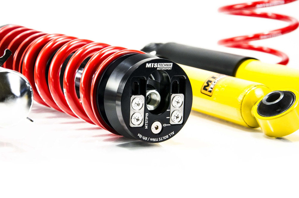 XMTSGWVW88 Street Coilover Kit w/ Camber Adjust Top Mounts (Inox) for Volkswagen BORA I (1J2)