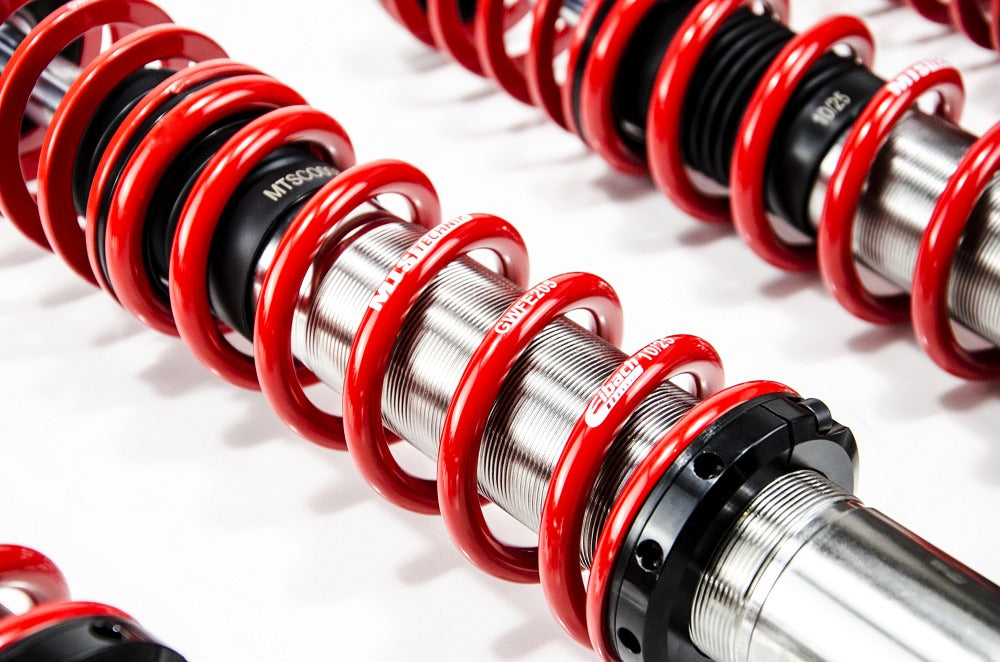XMTSGWVW90 Street Coilover Kit w/ Camber Adjust Top Mounts (Inox) for Seat CORDOBA Vario (6K)