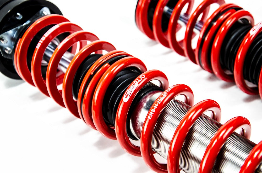 XMTSGWVW90-C Comfort Coilover Kit w/ Camber Adjust Top Mounts (Inox) for Volkswagen POLO III (6N1)