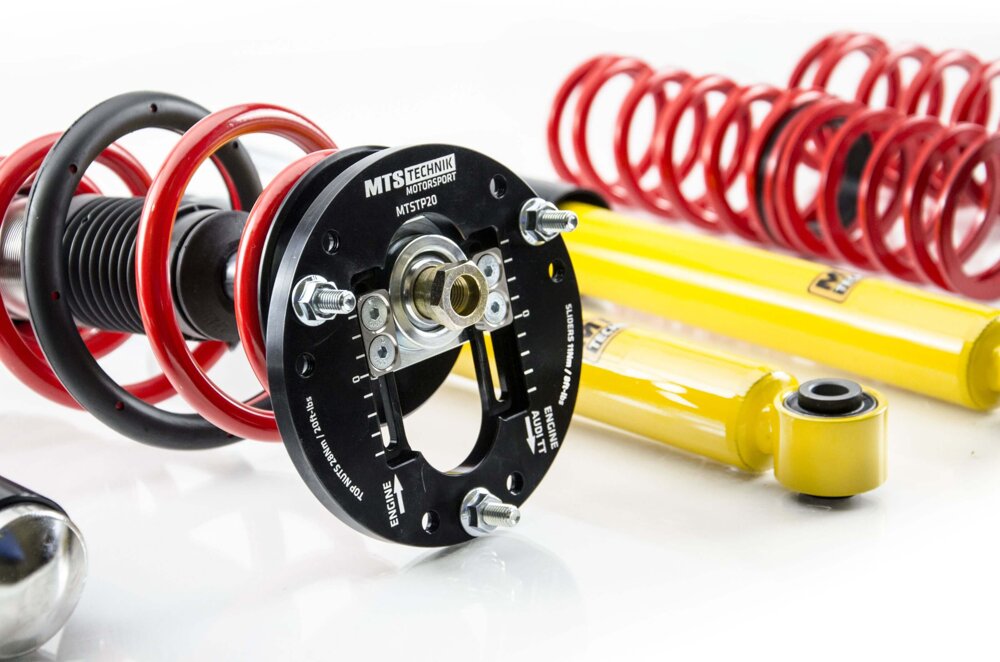 XMTSGWVW91-S Stance Coilover Kit w/ Camber Adjust Top Mounts (Inox) for Volkswagen JETTA IV (16/AV)