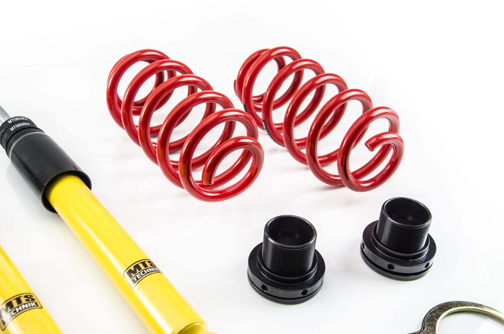 XMTSGWVW92 Street Coilover Kit w/ Camber Adjust Top Mounts (Inox) for Volkswagen GOLF V (1K1)
