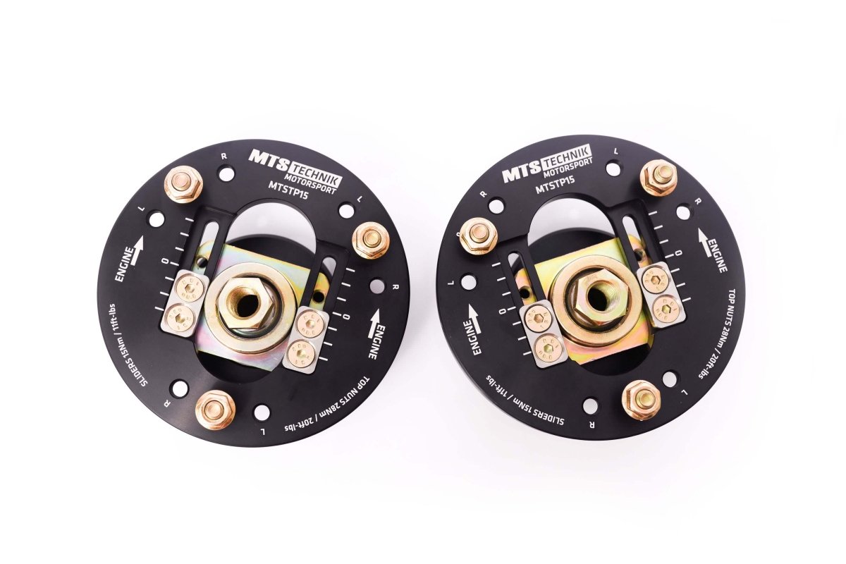 Adjustable camber / caster top mounts (Front) for BMW 5 Touring (E34) - MTS Technik UK - mtscp15set-bmw-5-touring-e34