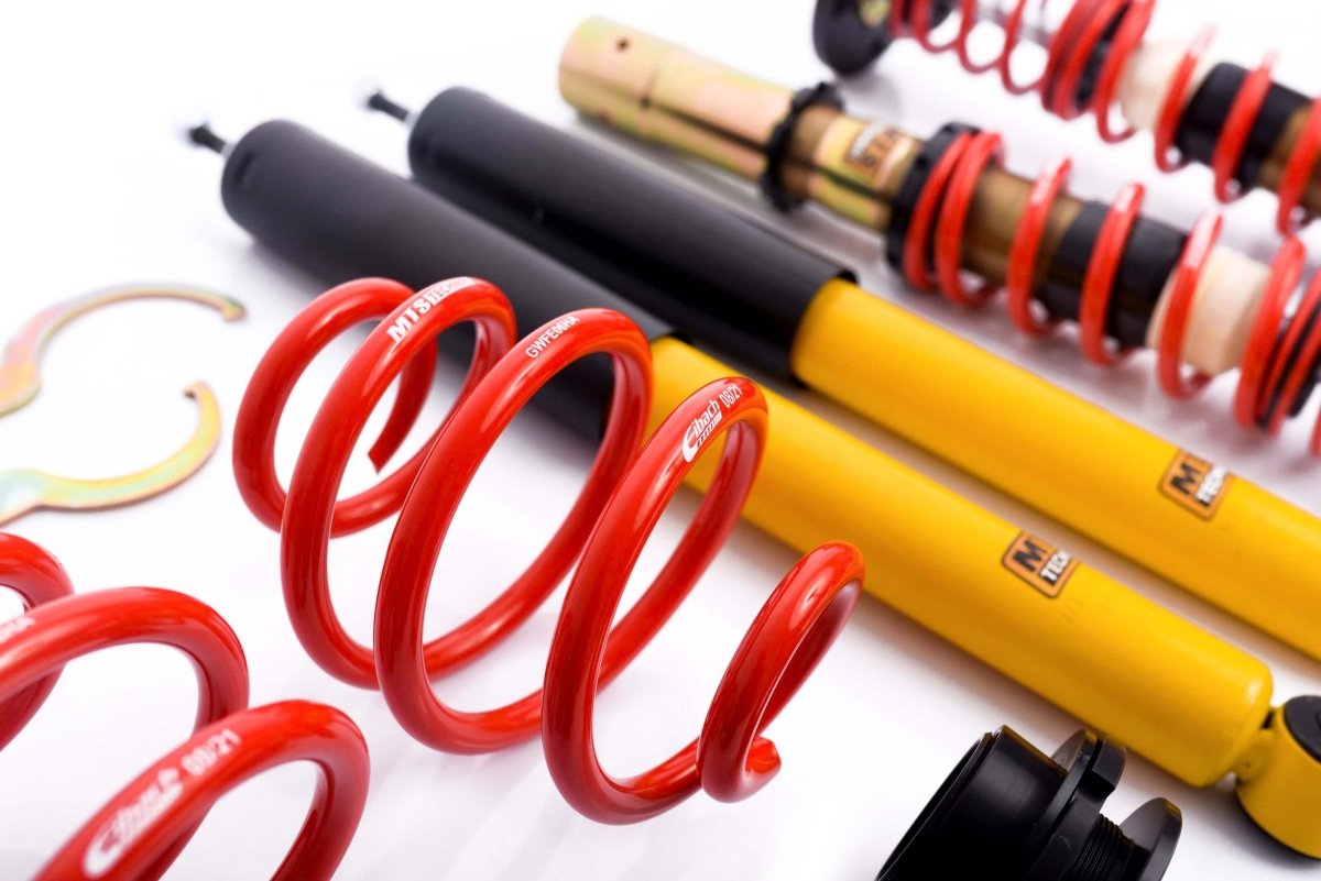 Comfort Coilover Kit w/ Camber Adjust Top Mounts (Gold) - Weld - In for BMW 3 Touring (E30) - MTS Technik UK - mtsgwbm11-c-bmw-3-touring-e30