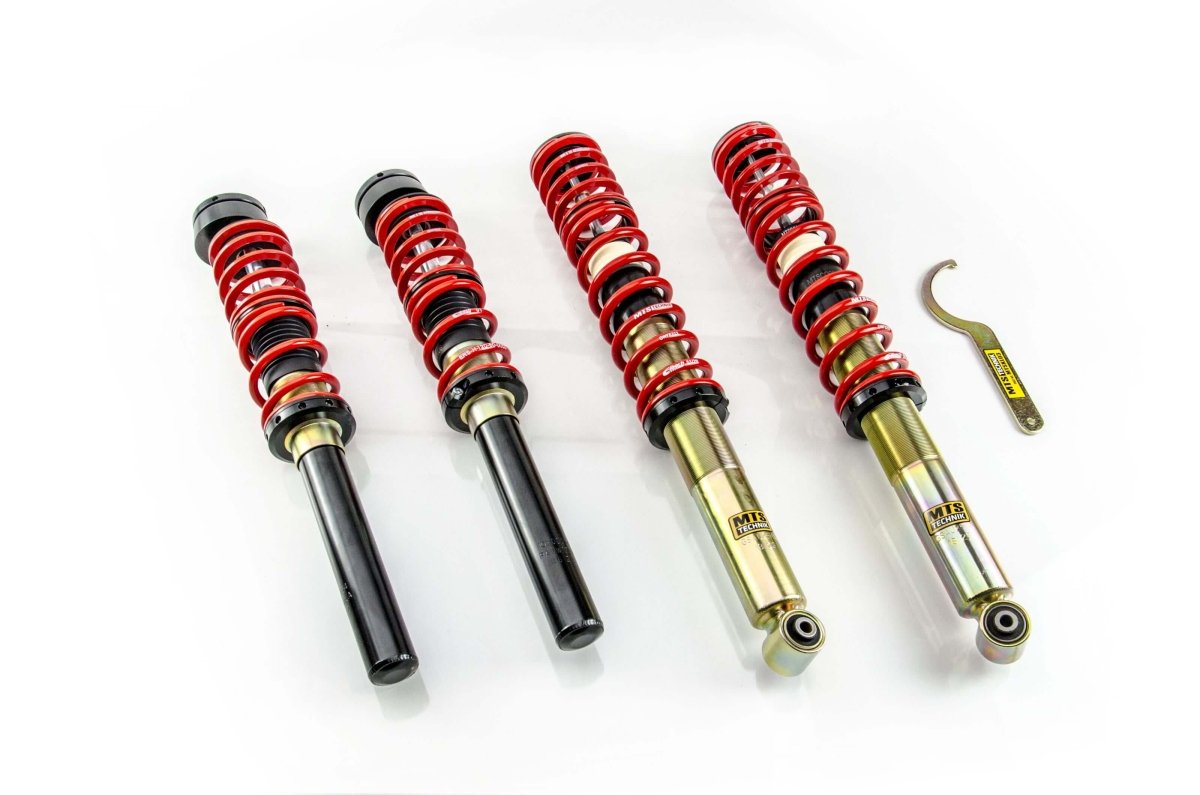 Comfort Coilover Kit w/ Camber Adjust Top Mounts (Gold) - Weld - In for Volkswagen PASSAT B2 Variant (33B) - MTS Technik UK - mtsgwvw112-c-volkswagen-passat-b2-variant-33b