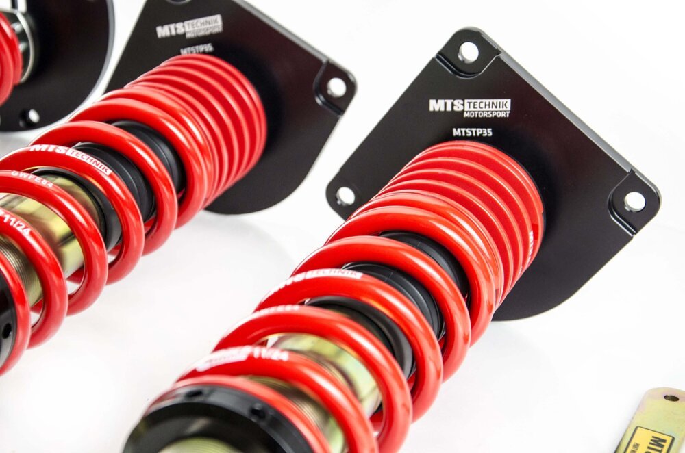 MTSGWAU64 Street Coilover Kit w/ Camber Adjust Top Mounts (Gold) for Audi 100 C4 Saloon (4A) - MTS Technik UK - mtsgwau64-audi-100-c4-saloon-4a