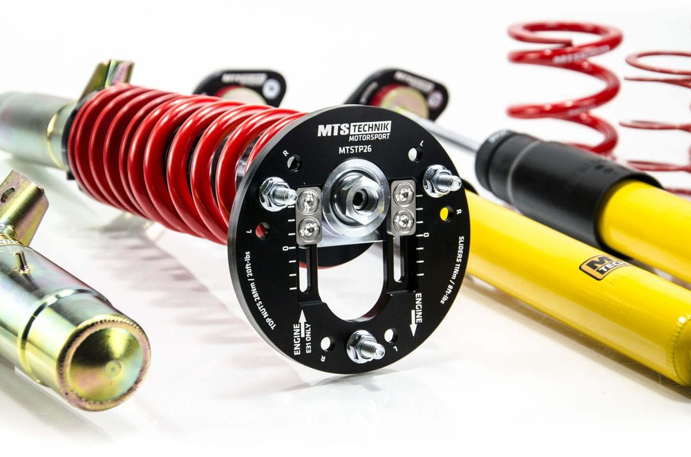 MTSGWBM100 Street Coilover Kit w/ Camber Adjust Top Mounts (Gold) for BMW 3 Coupe (E46) - MTS Technik UK - mtsgwbm100-bmw-3-coupe-e46