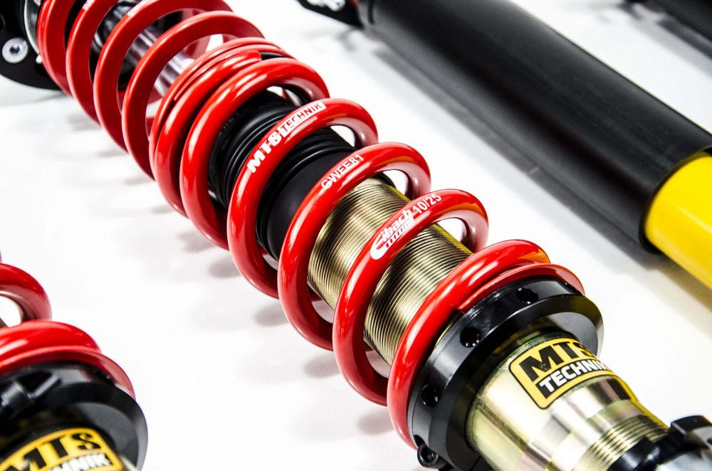MTSGWBM102-S Stance Coilover Kit w/ Camber Adjust Top Mounts (Gold) for BMW 3 Touring (E30) - MTS Technik UK - mtsgwbm102-s-bmw-3-touring-e30